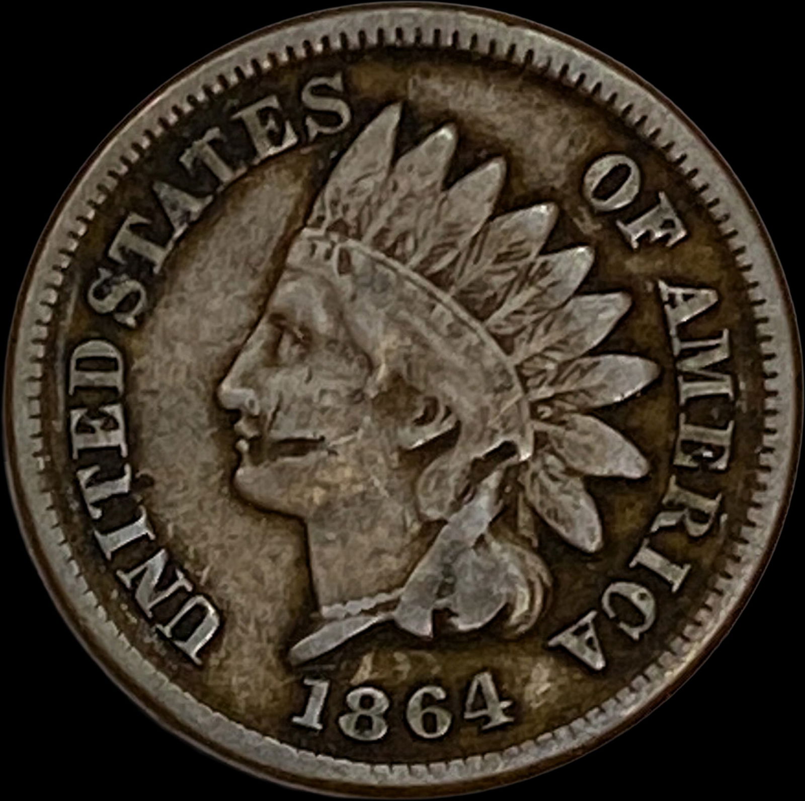 1864 Indian Head Cent NICELY CIRCULATED (1 of 2)