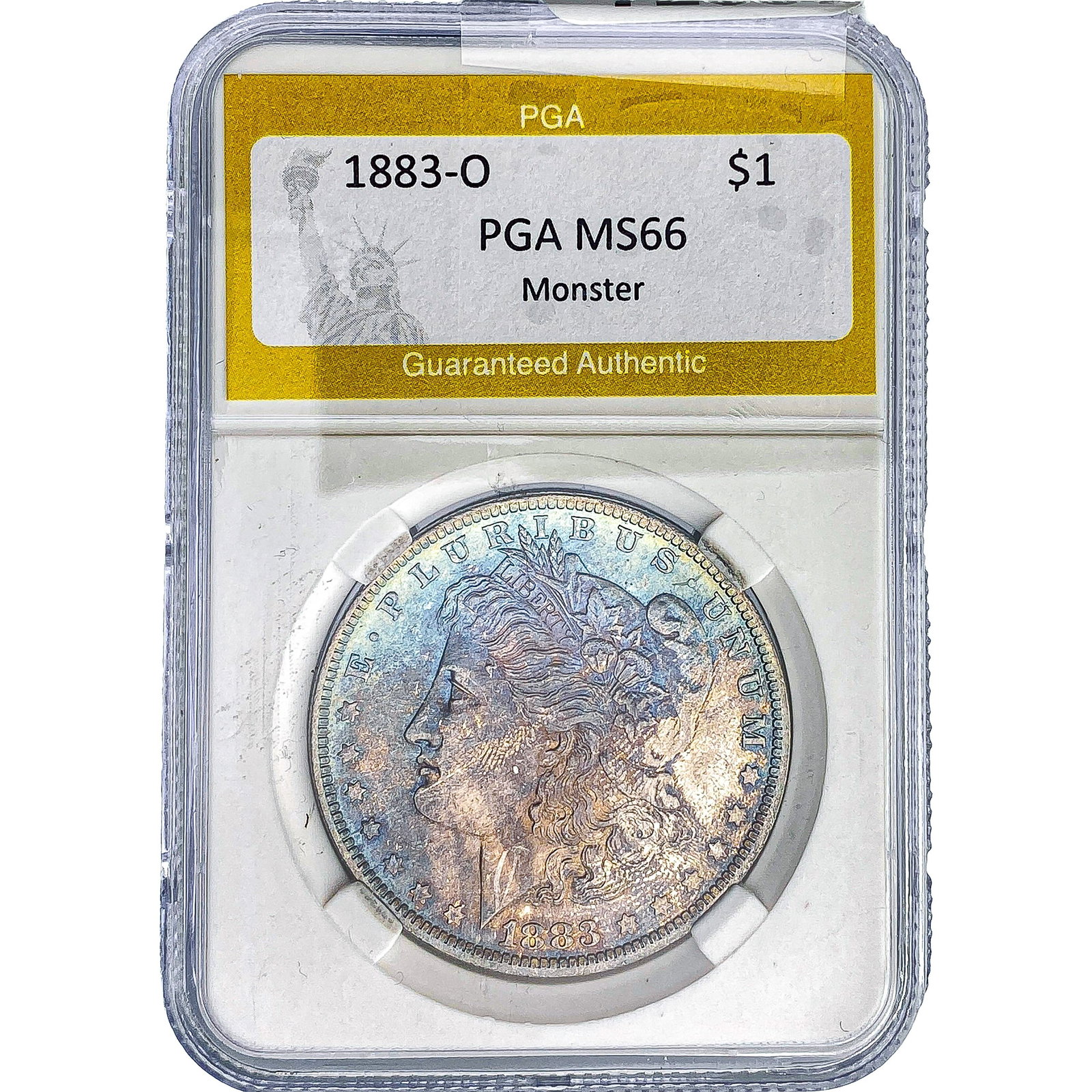 1883-O Morgan Silver Dollar PGA MS66 Monster: 1883-O Morgan Silver Dollar PGA MS66 Monster