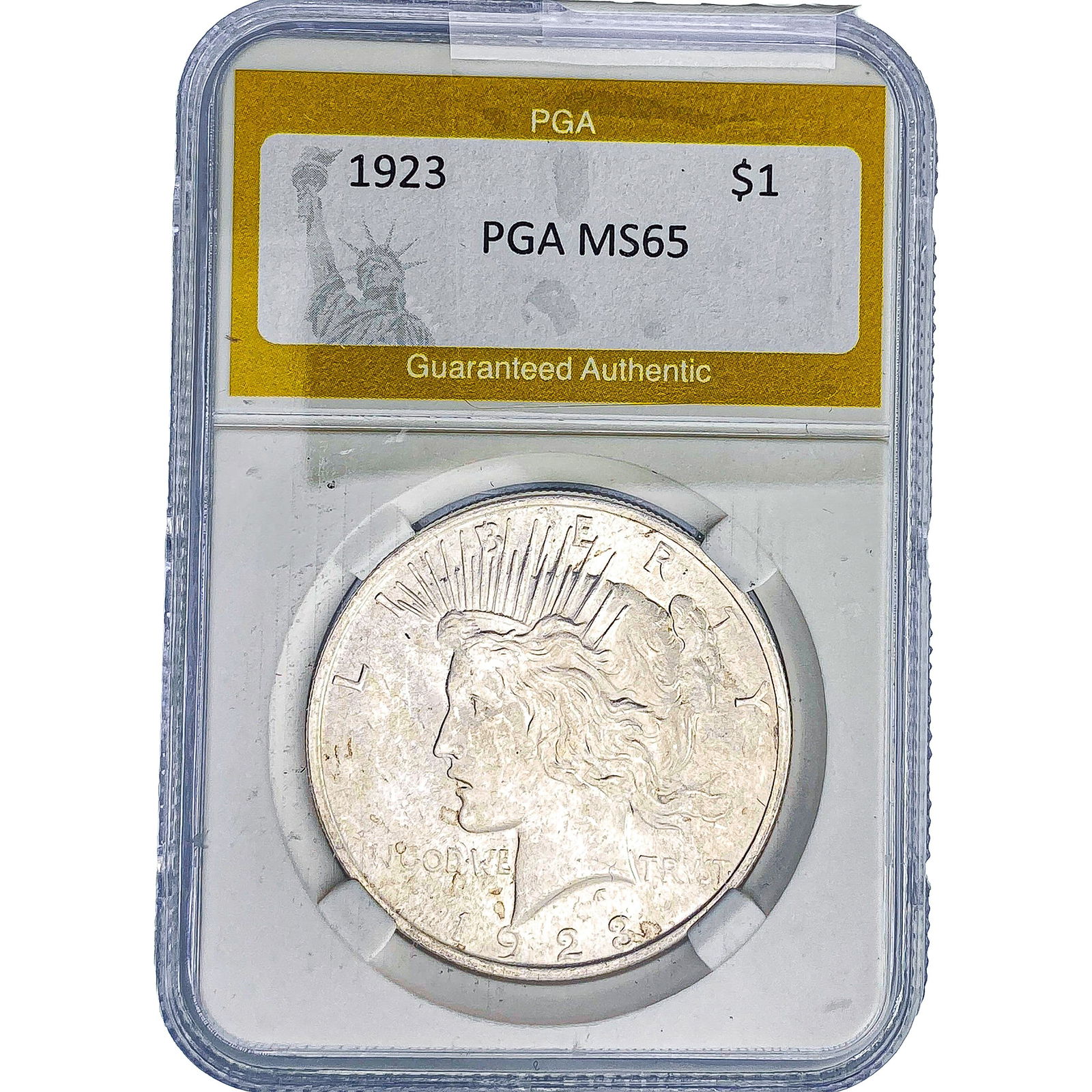 1923 Silver Peace Dollar PGA MS65 (1 of 2)