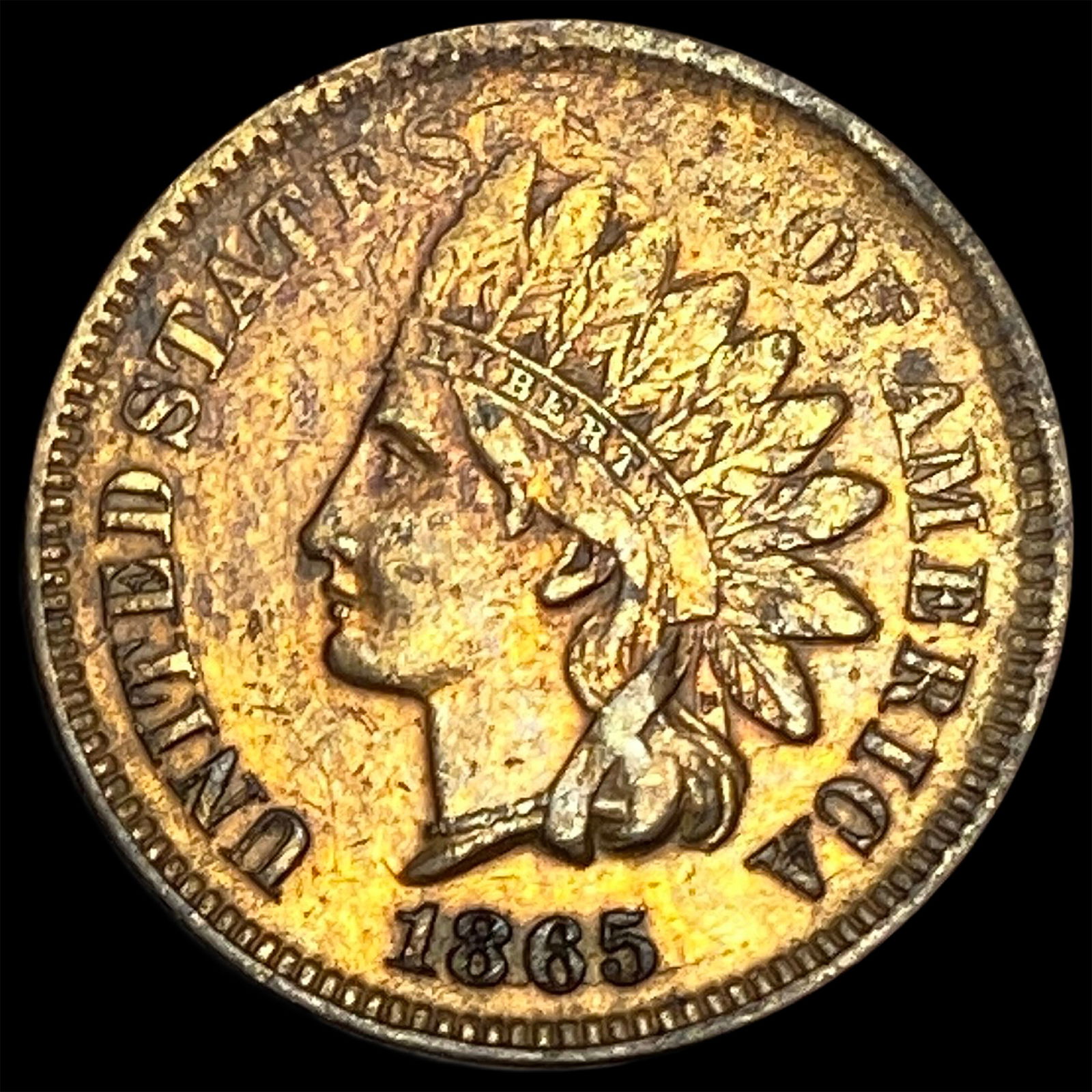 1865 Indian Head Cent CLOSELY UNCIRCULATED (1 of 2)