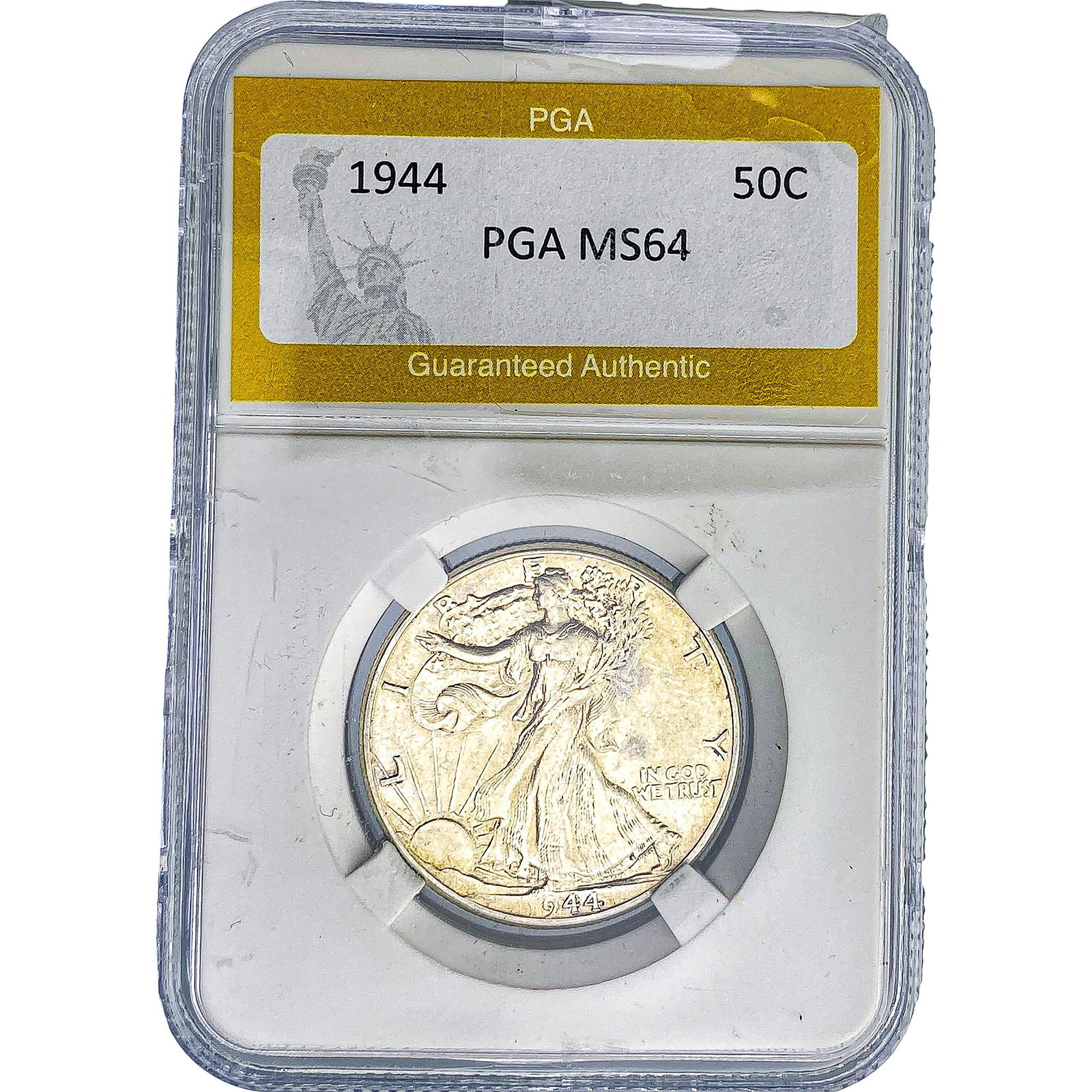 1944 Walking Liberty Half Dollar PGA MS64: 1944 Walking Liberty Half Dollar PGA MS64