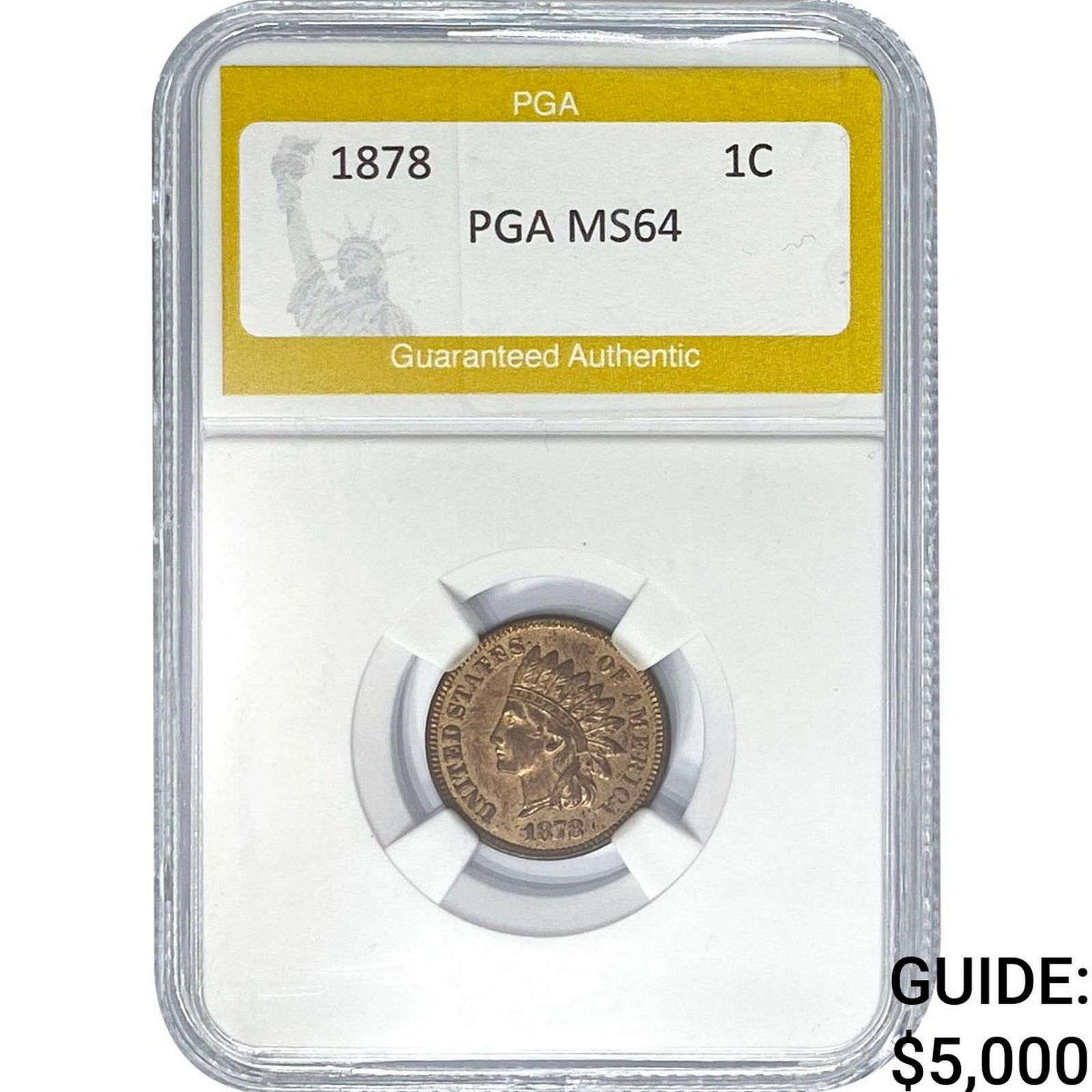 1878 Indian Head Cent PGA MS64 (1 of 2)