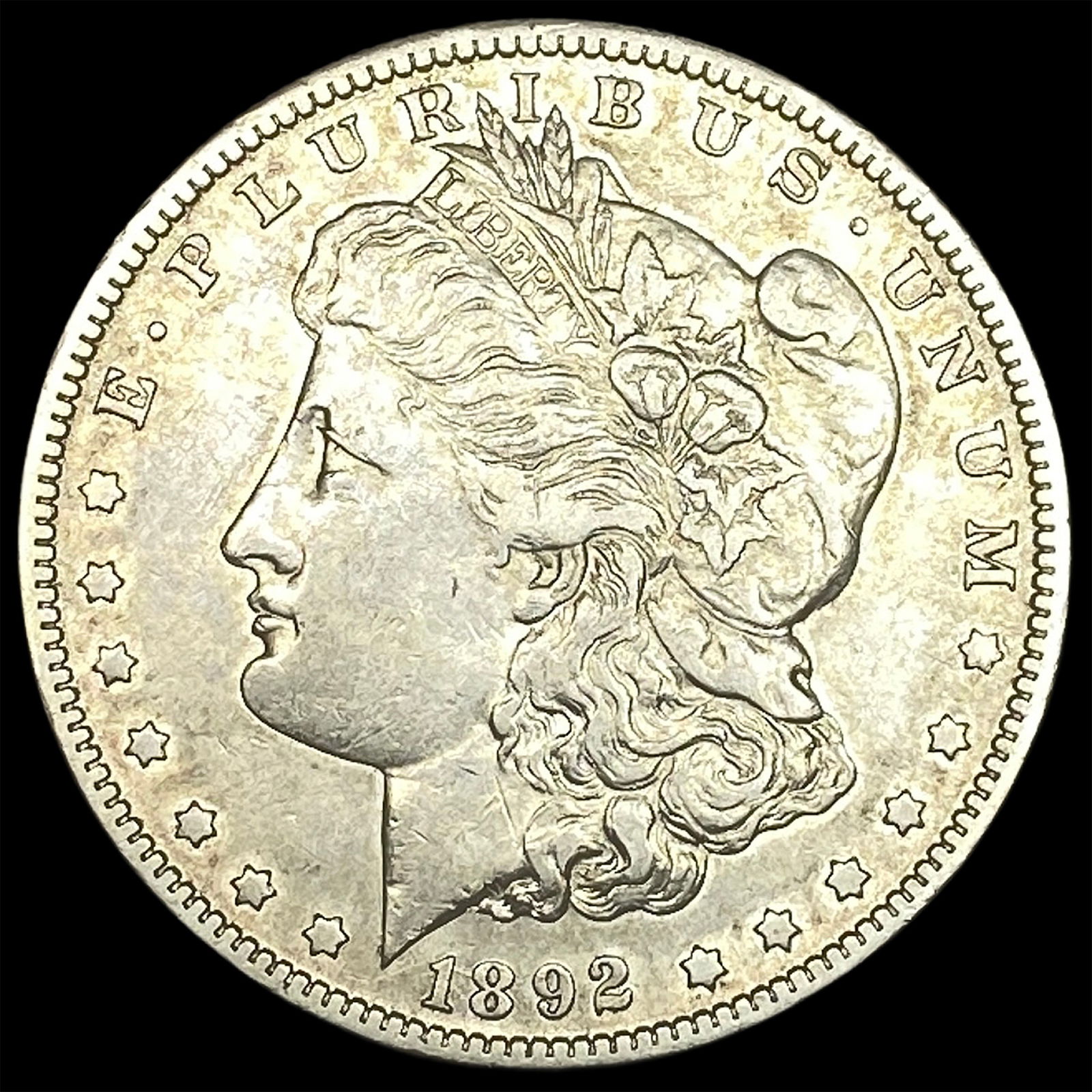 1892-S Silver Morgan Dollar NEARLY UNCIRCULATED (1 of 2)