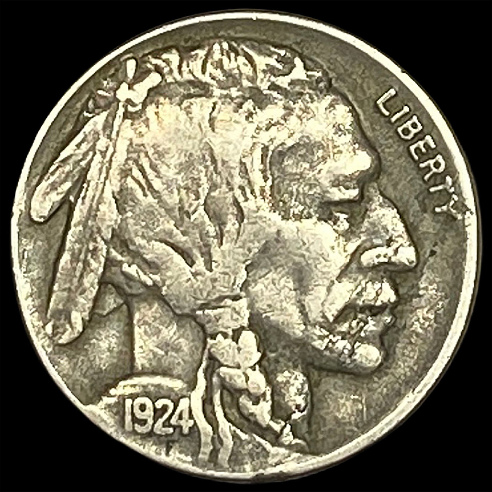 1924-S Buffalo Nickel NEARLY UNCIRCULATED (1 of 2)