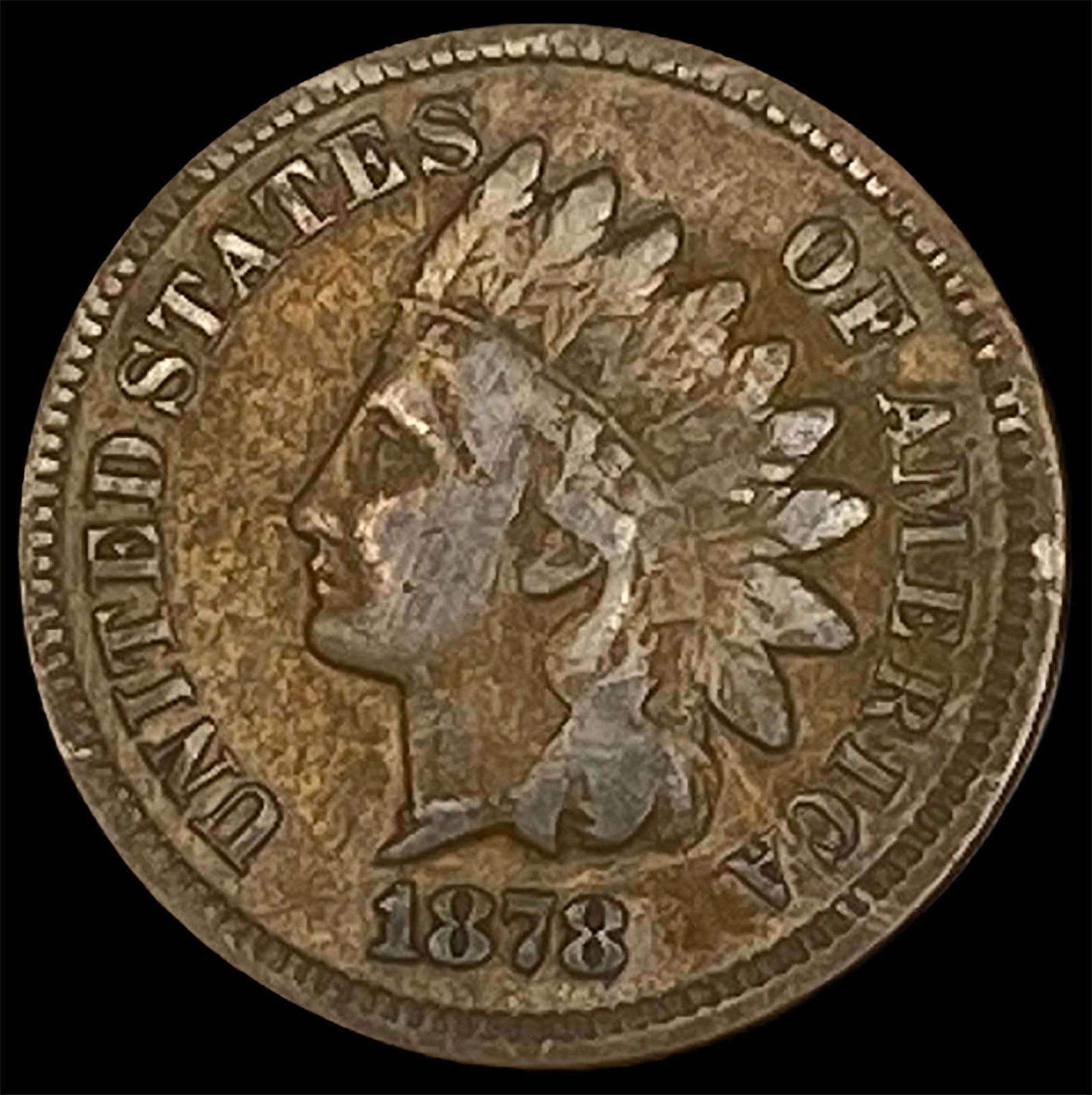 1878 Indian Head Cent LIGHTLY CIRCULATED (1 of 2)