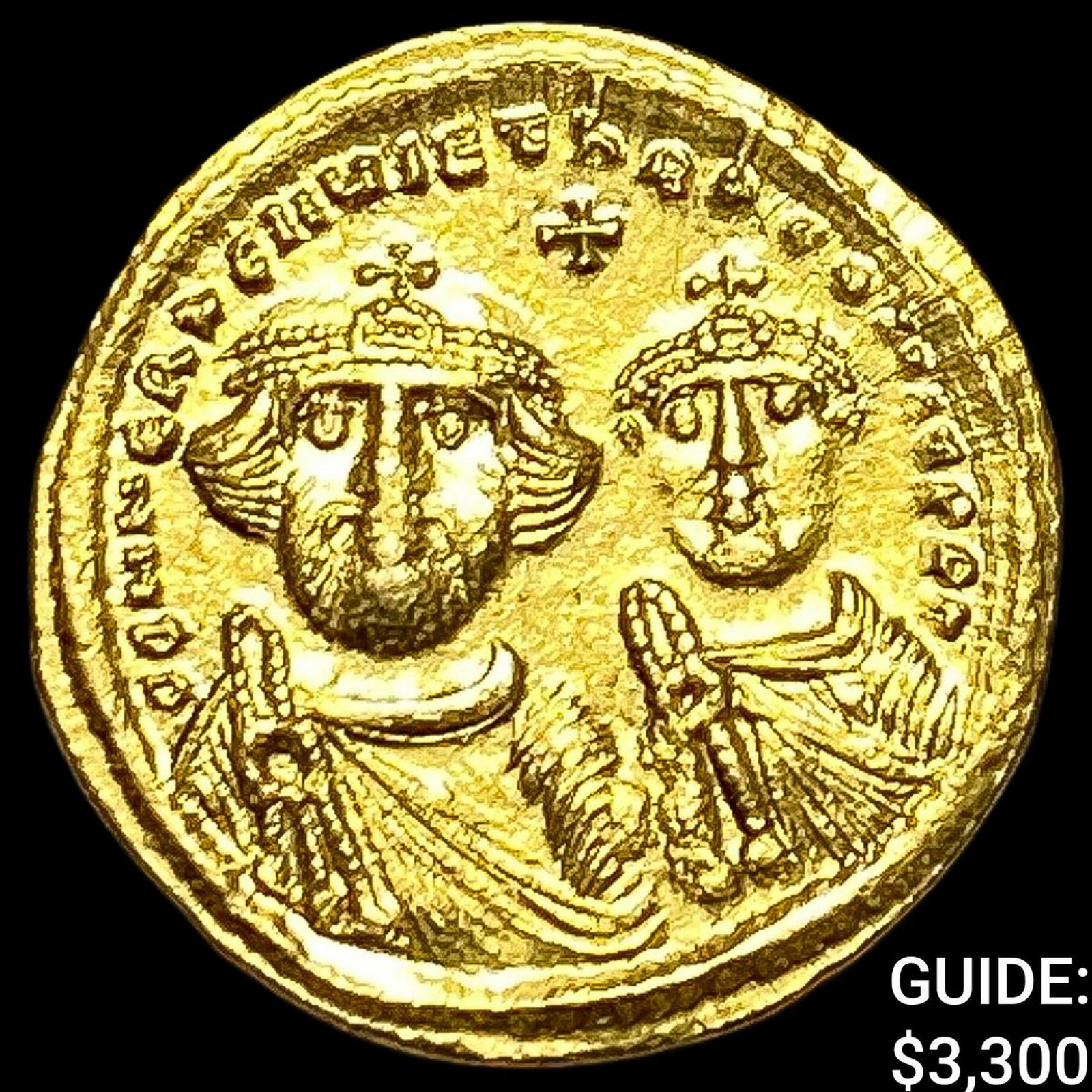 Byzantine Heraclius 626-629 Gold Solidus UNCIRCULATED (1 of 2)