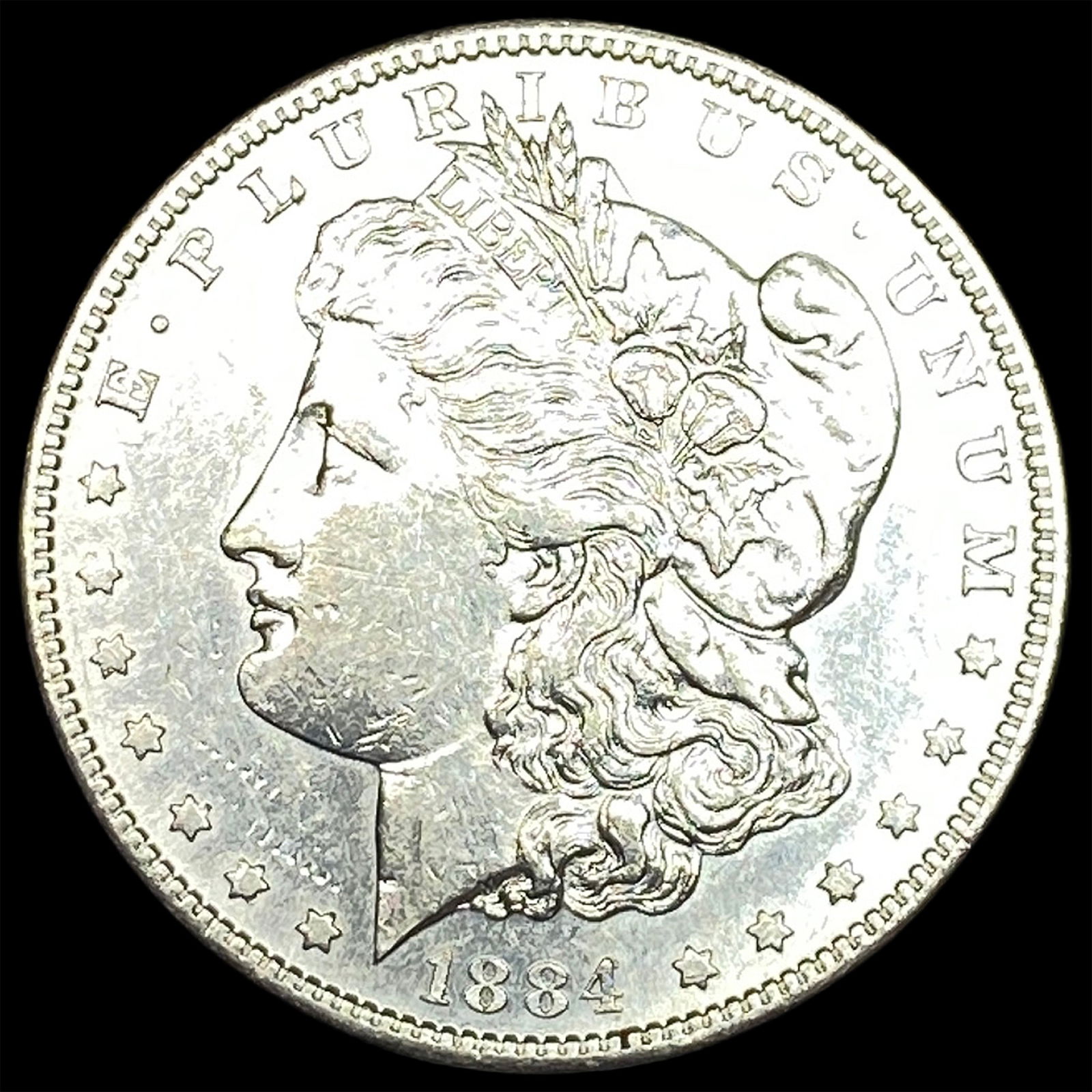 1884-S Morgan Silver Dollar CHOICE AU: 1884-S Morgan Silver Dollar CHOICE AU