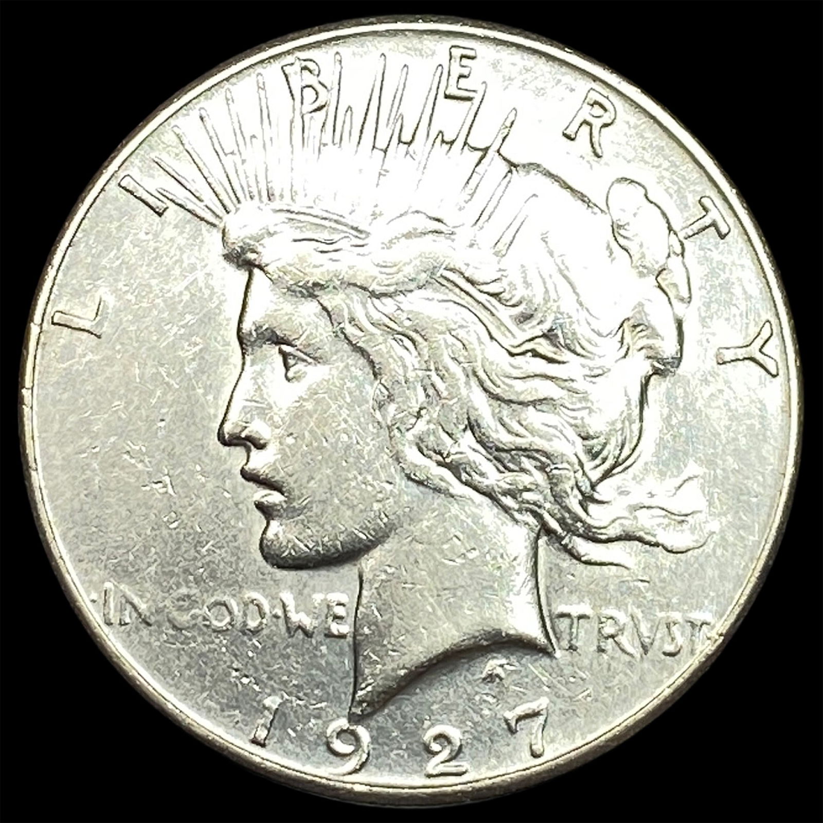 1927-S Silver Peace Dollar CLOSELY UNCIRCULATED: 1927-S Silver Peace Dollar CLOSELY UNCIRCULATED
