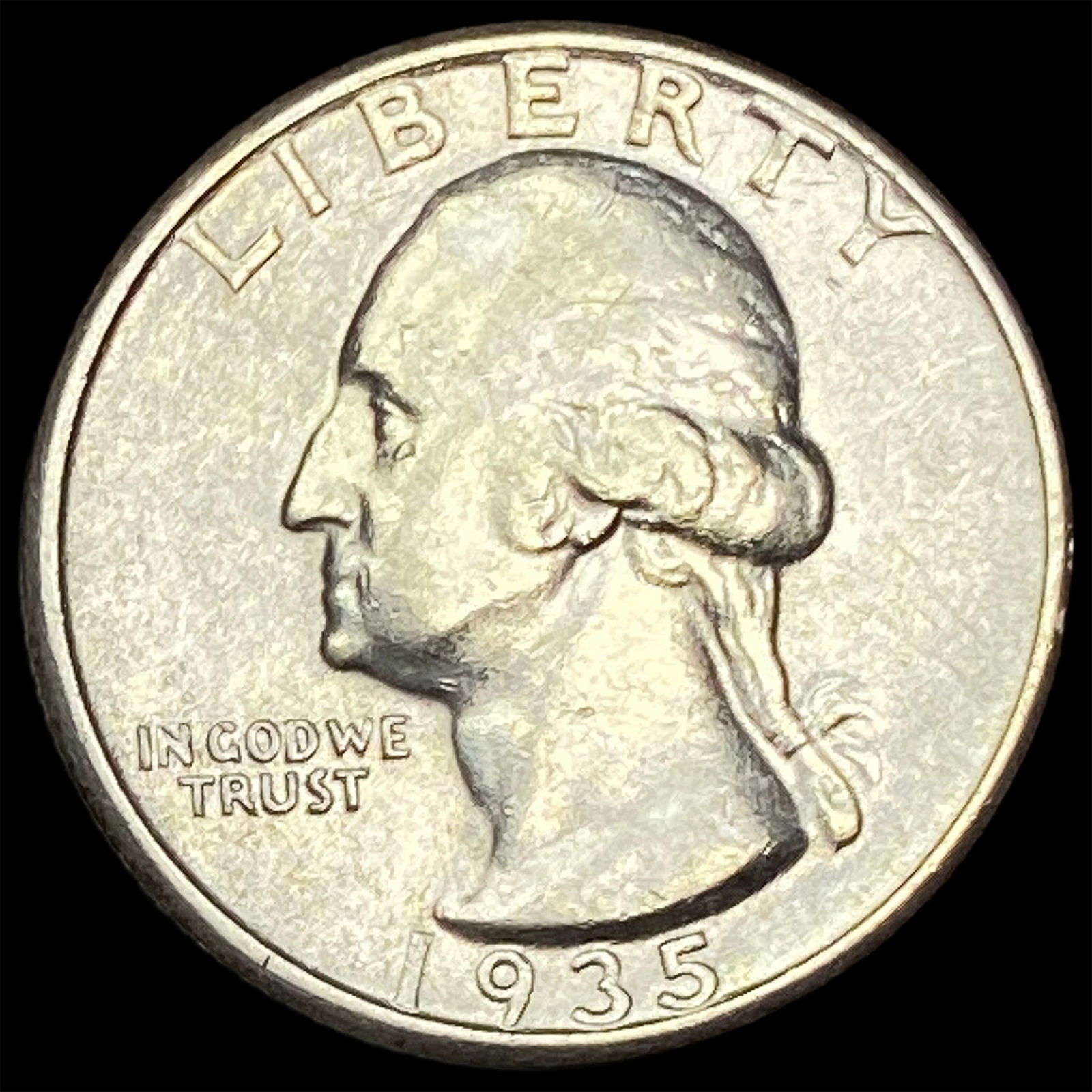 1935-S Silver Washington Quarter CLOSELY UNCIRCULATED: 1935-S Silver Washington Quarter CLOSELY UNCIRCULATED