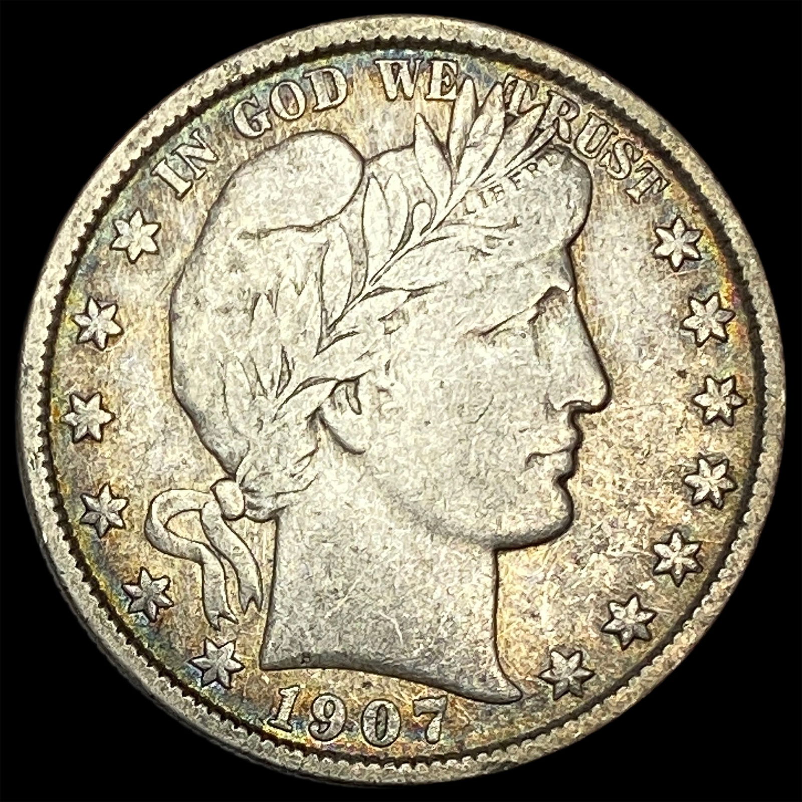1907 Silver Barber Half Dollar LIGHTLY CIRCULATED: 1907 Silver Barber Half Dollar LIGHTLY CIRCULATED