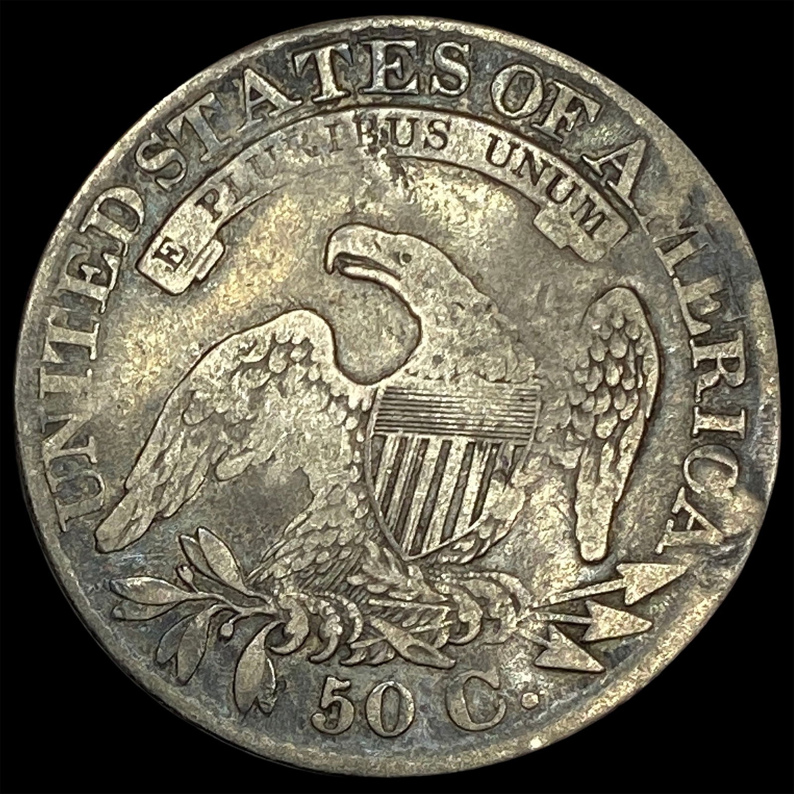 1827 Capped Bust Half Dollar LIGHTLY CIRCULATED - 2