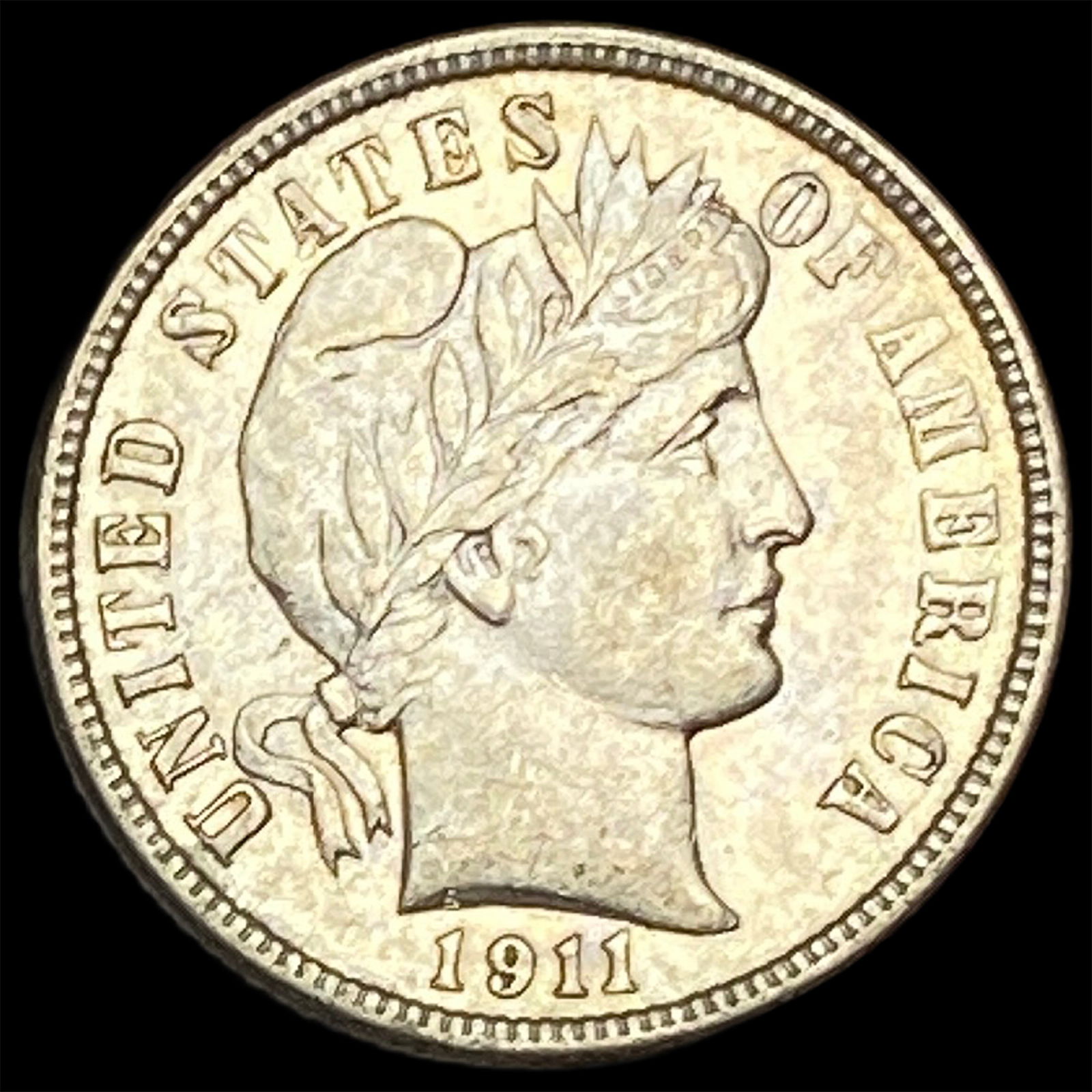 1911 Barber Dime CLOSELY UNCIRCULATED (1 of 2)