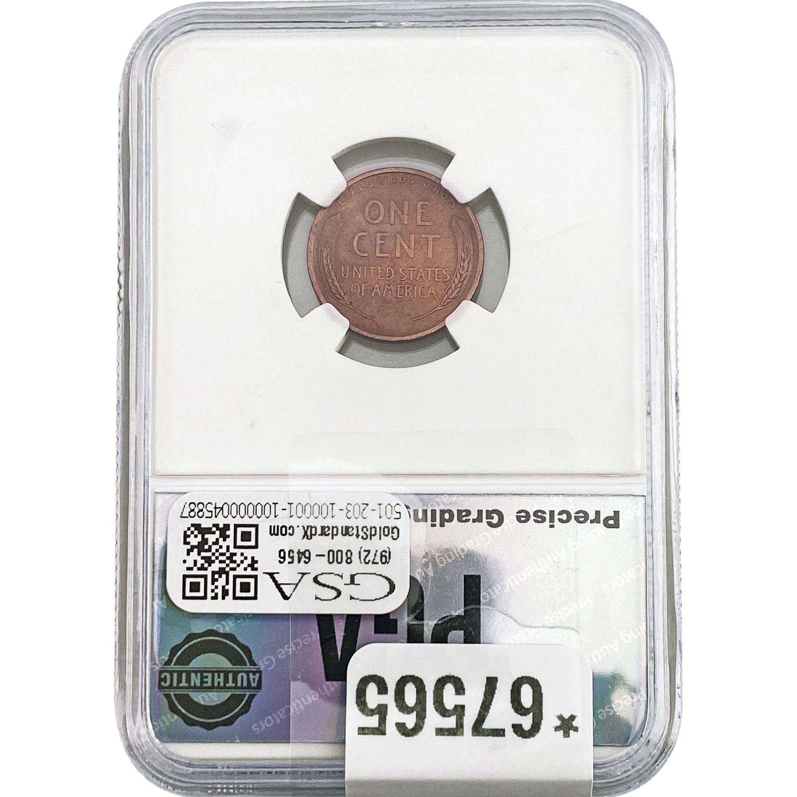 1909 Wheat Cent PGA MS64 RD - 2