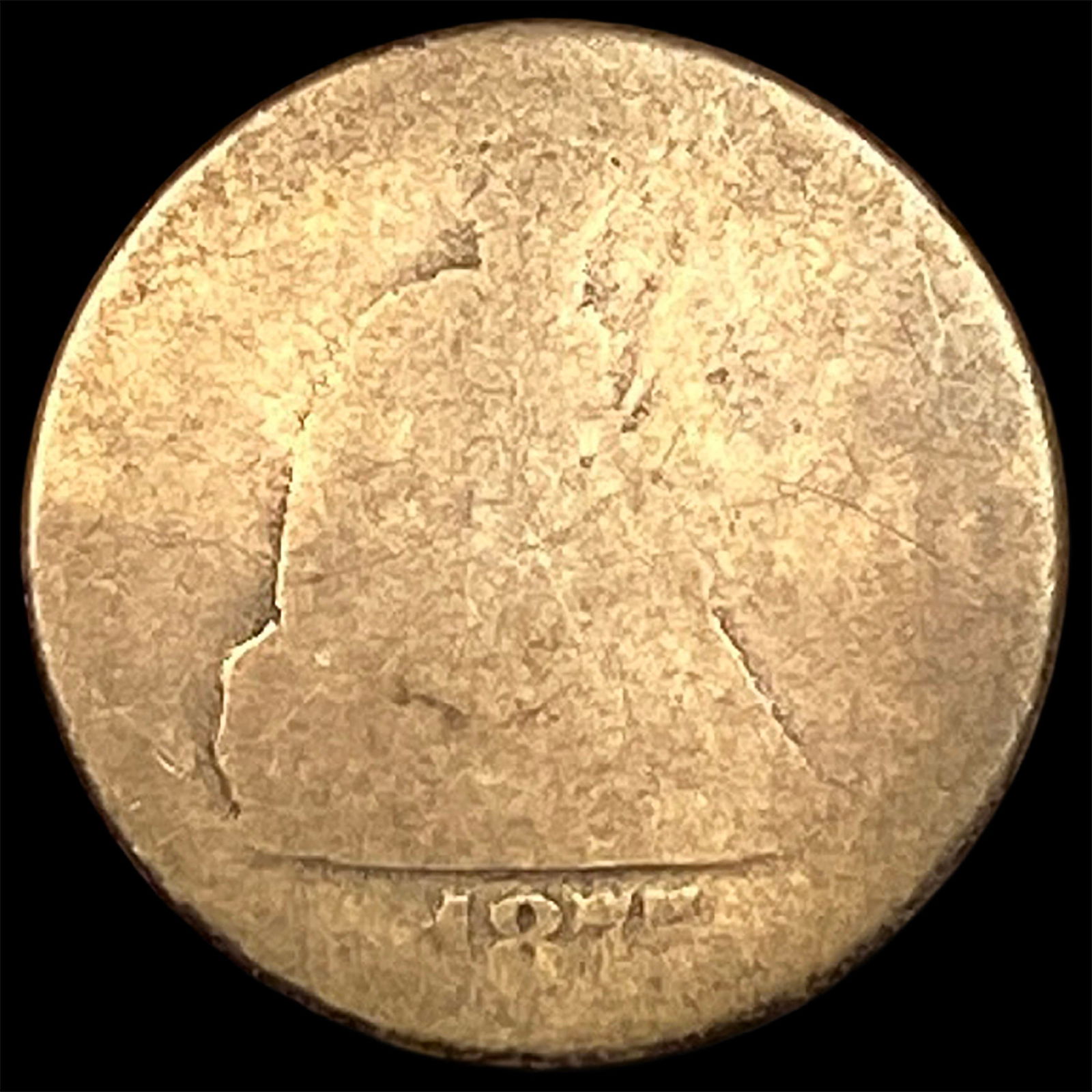 1877 Seated Liberty Quarter Dollar NICELY CIRCULATED: 1877 Seated Liberty Quarter Dollar NICELY CIRCULATED