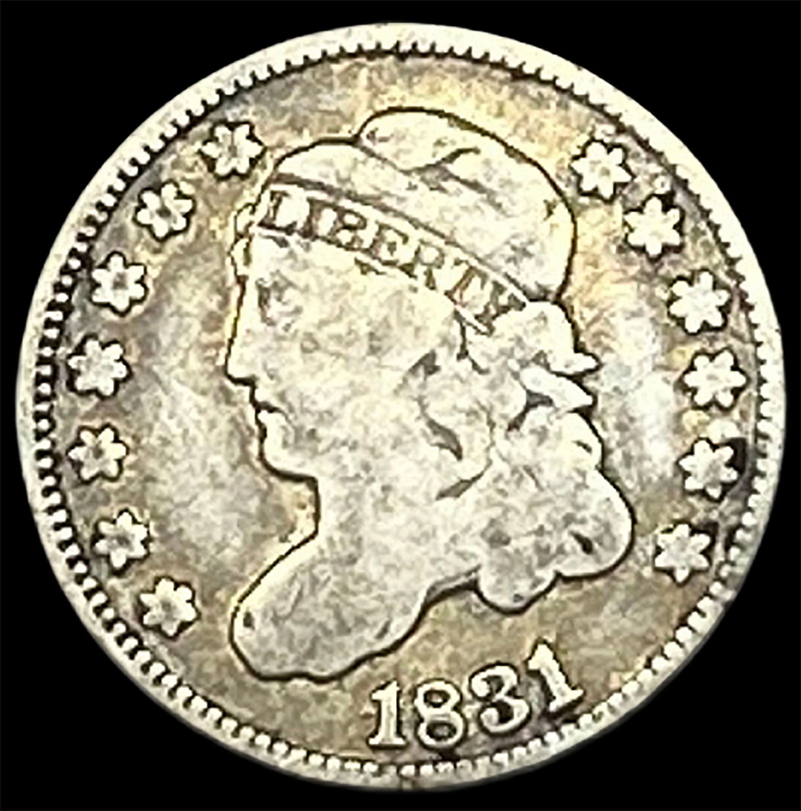 1831 Capped Bust Half Dime LIGHTLY CIRCULATED: 1831 Capped Bust Half Dime LIGHTLY CIRCULATED