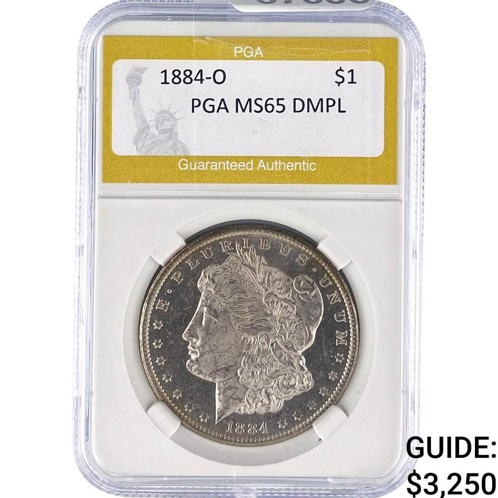 1884-O Morgan Silver Dollar PGA MS65 DMPL (1 of 2)