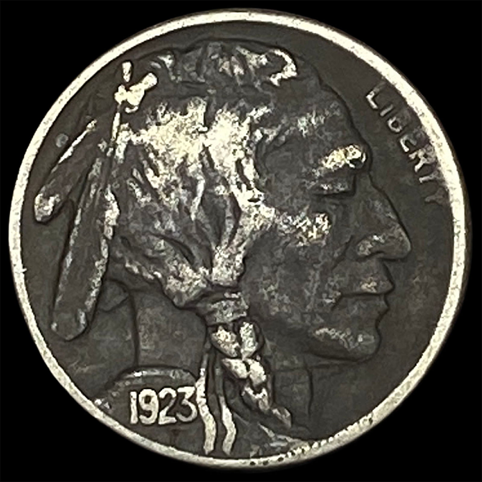 1923-S Buffalo Nickel NEARLY UNCIRCULATED (1 of 2)