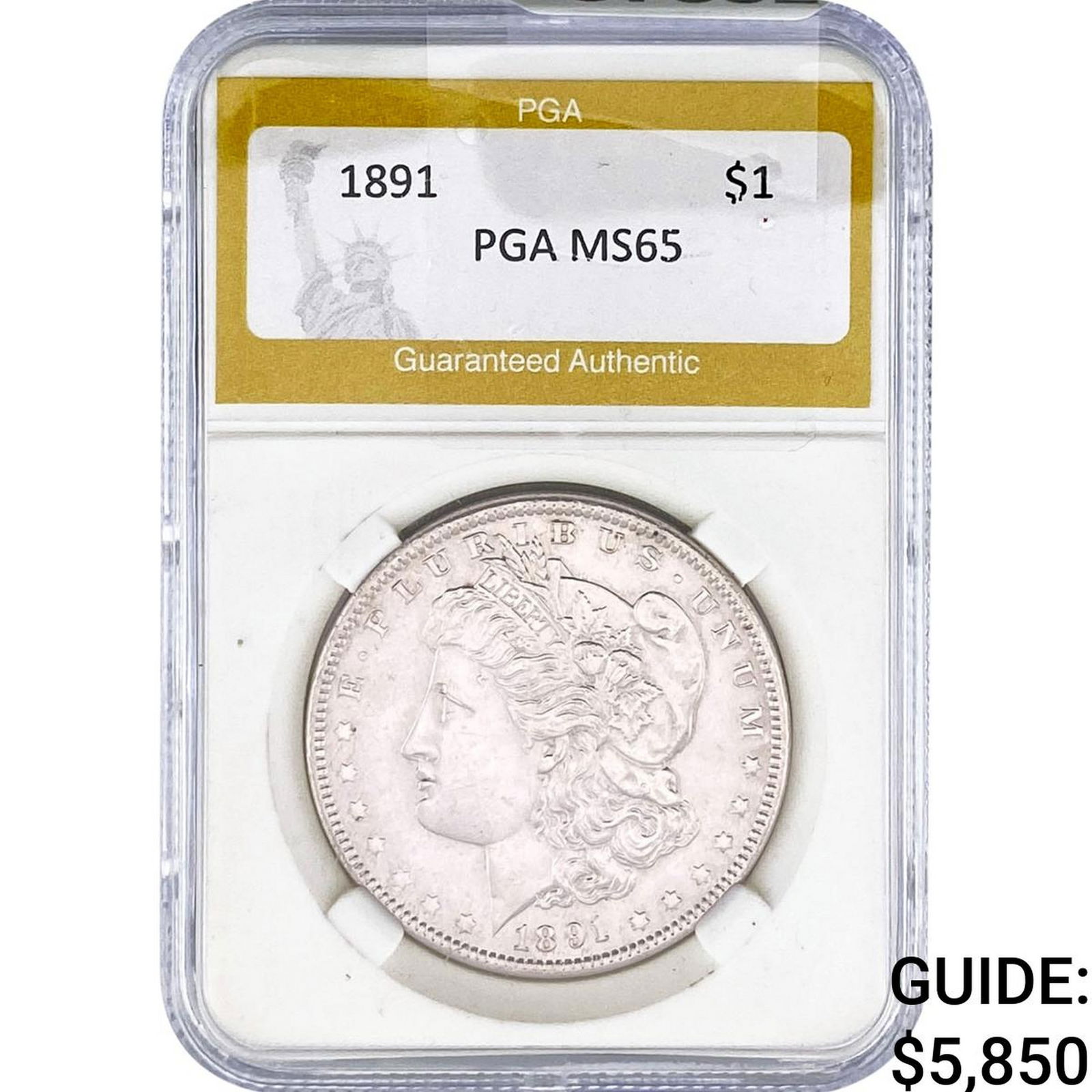 1891 Morgan Silver Dollar PGA MS65 (1 of 2)