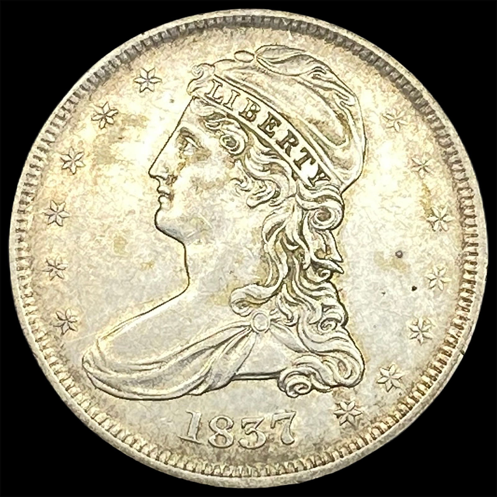 1837 Capped Bust Half Dollar CLOSELY UNCIRCULATED (1 of 2)