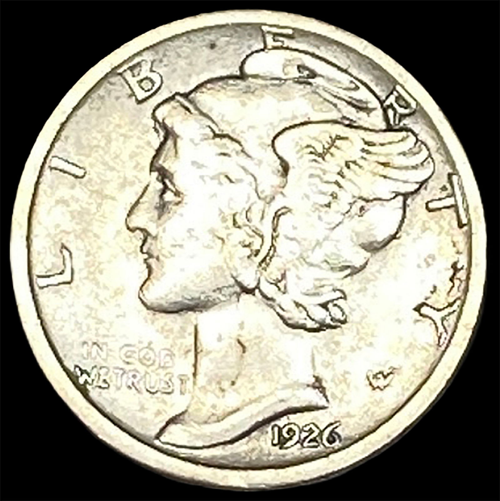 1926-S Silver Mercury Dime NEARLY UNCIRCULATED: 1926-S Silver Mercury Dime NEARLY UNCIRCULATED