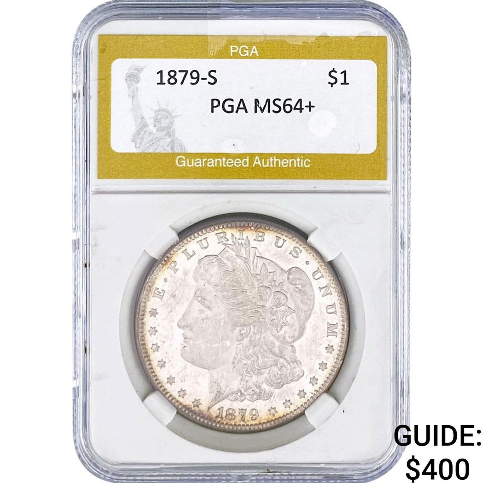 1879-S Morgan Silver Dollar PGA MS64+: 1879-S Morgan Silver Dollar PGA MS64+