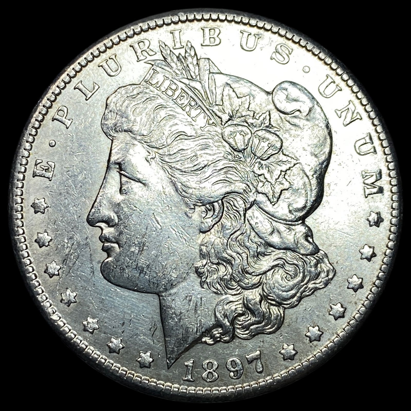 1897-S Silver Morgan Dollar CLOSELY UNCIRCULATED: 1897-S Silver Morgan Dollar CLOSELY UNCIRCULATED