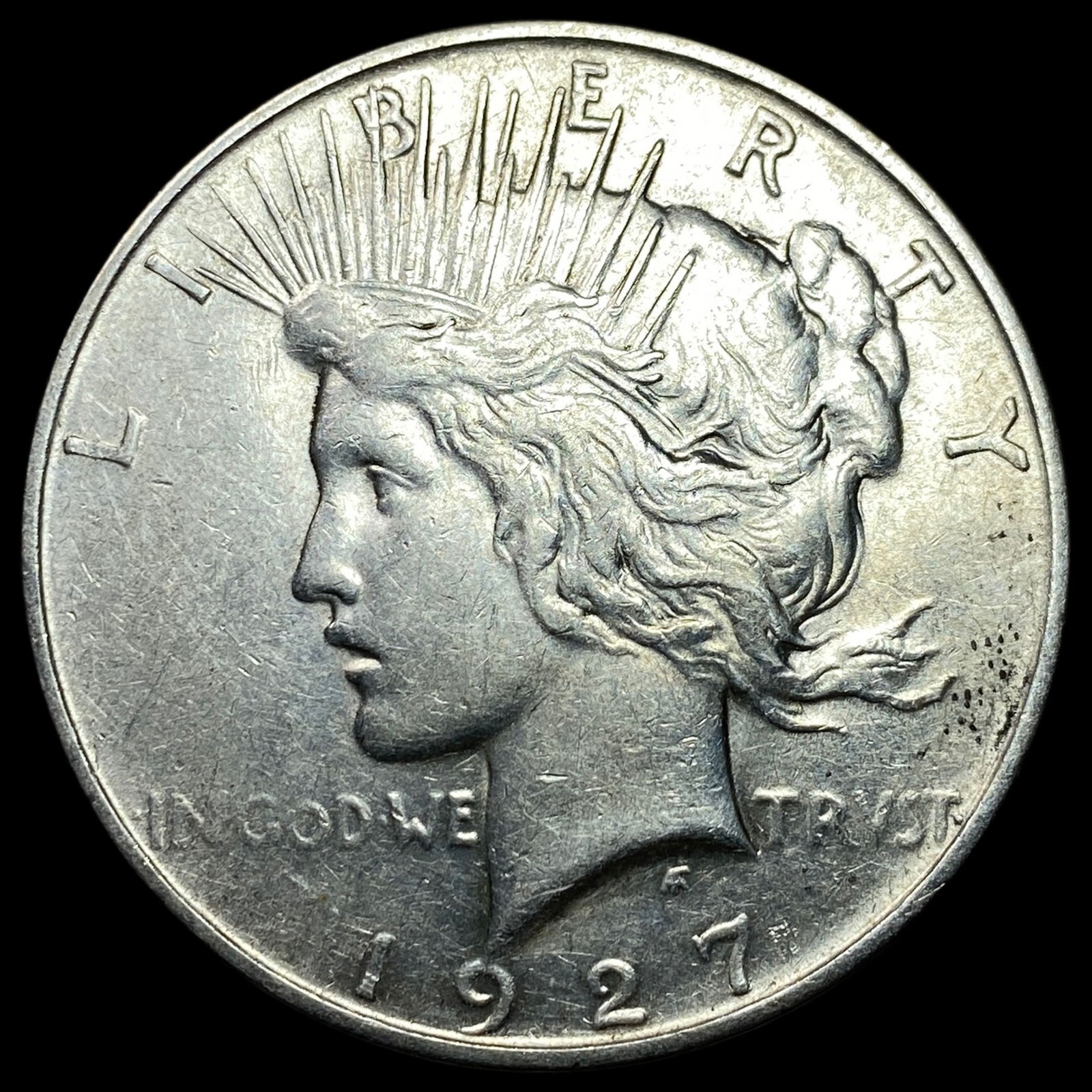 1927-D Silver Peace Dollar CLOSE UNC (1 of 2)