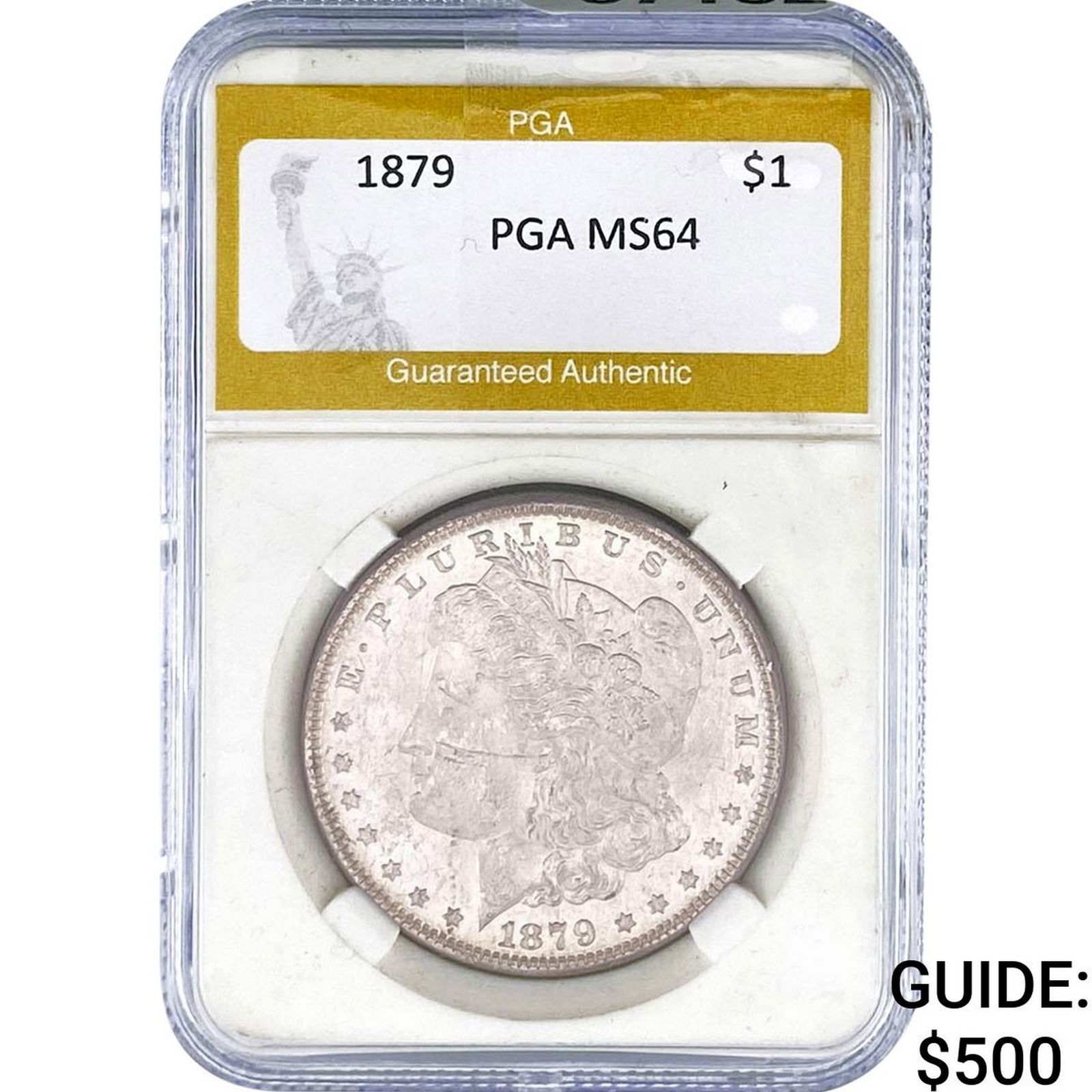 1879 Morgan Silver Dollar PGA MS64: 1879 Morgan Silver Dollar PGA MS64