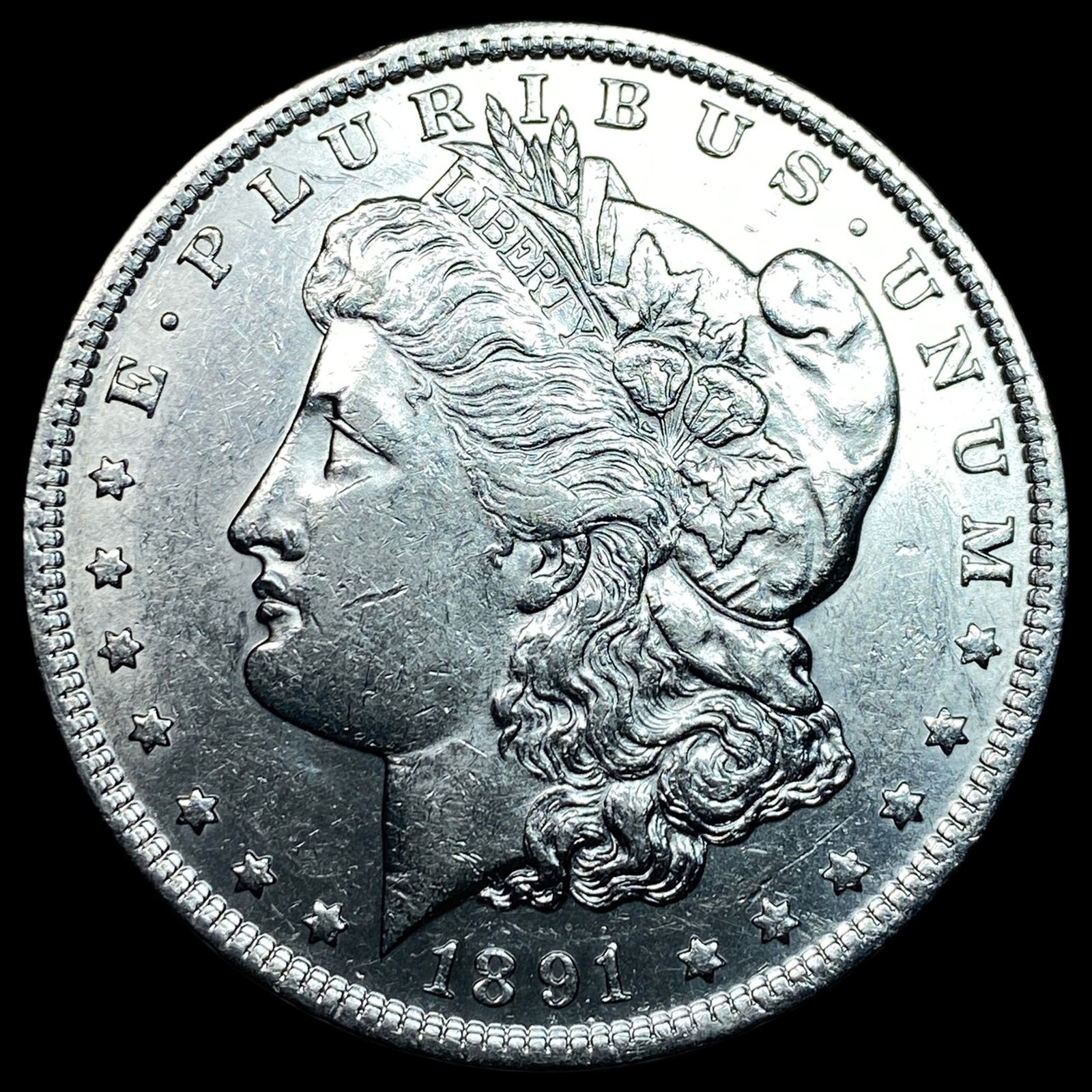 1891 Silver Morgan Dollar CHOICE AU (1 of 2)