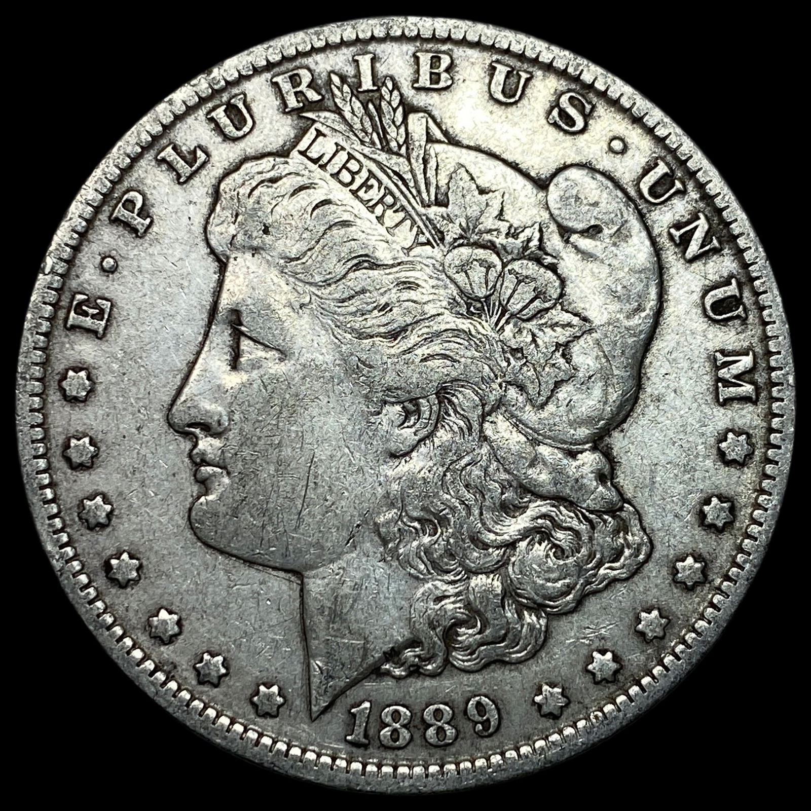 1889-O Silver Morgan Dollar ABOUT UNCIRCULATED (1 of 2)