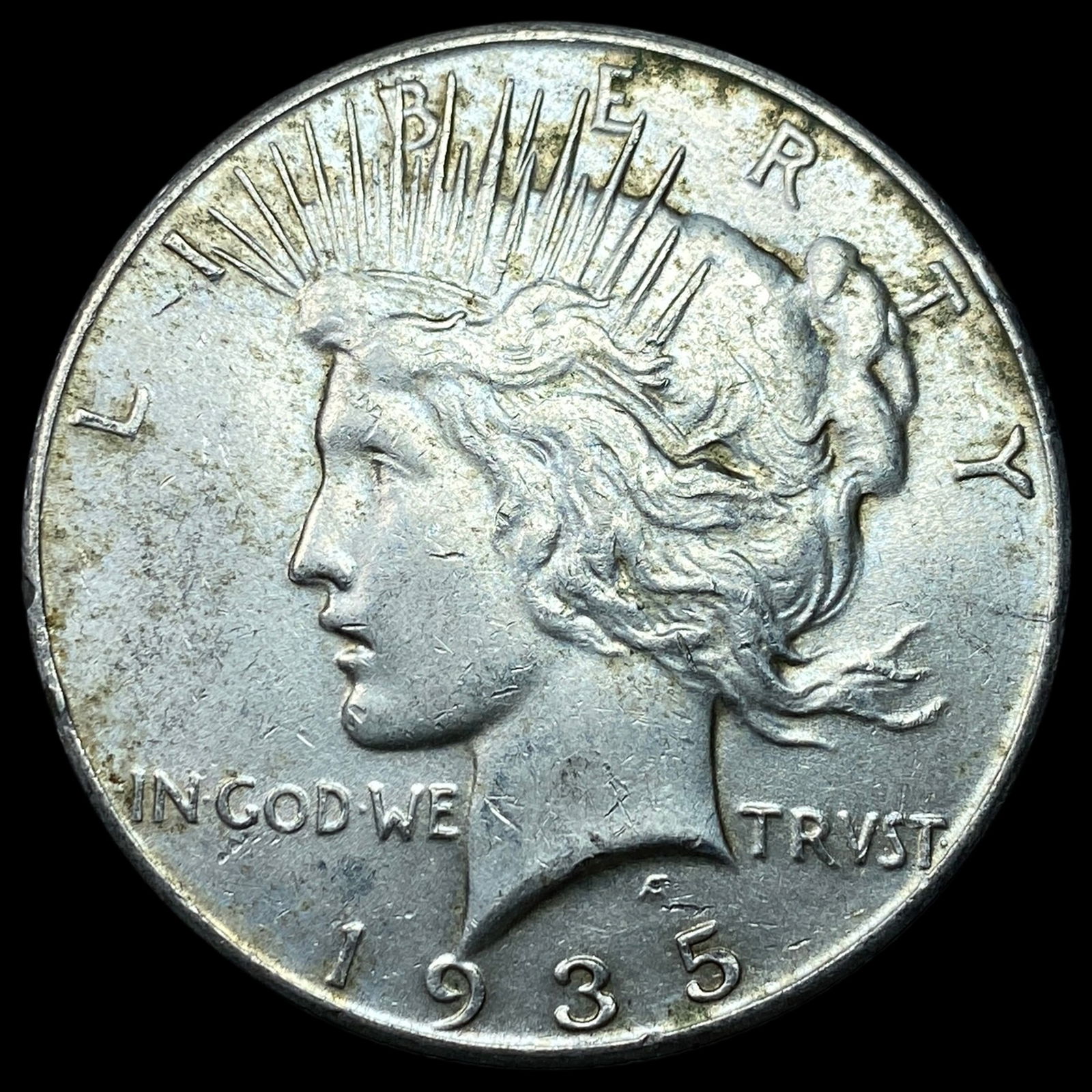 1935 Silver Peace Dollar NEARLY UNCIRCULATED: 1935 Silver Peace Dollar NEARLY UNCIRCULATED