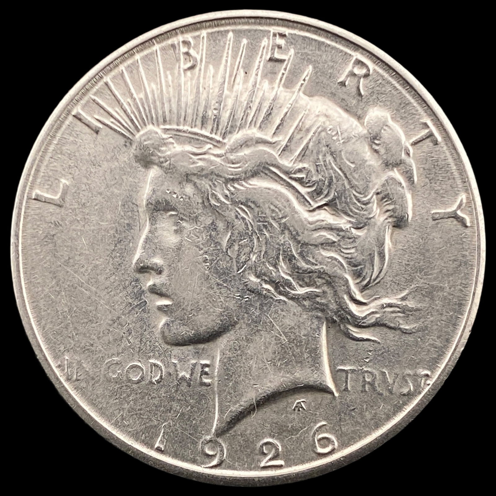 1926-S Silver Peace Dollar CLOSELY UNCIRCULATED: 1926-S Silver Peace Dollar CLOSELY UNCIRCULATED