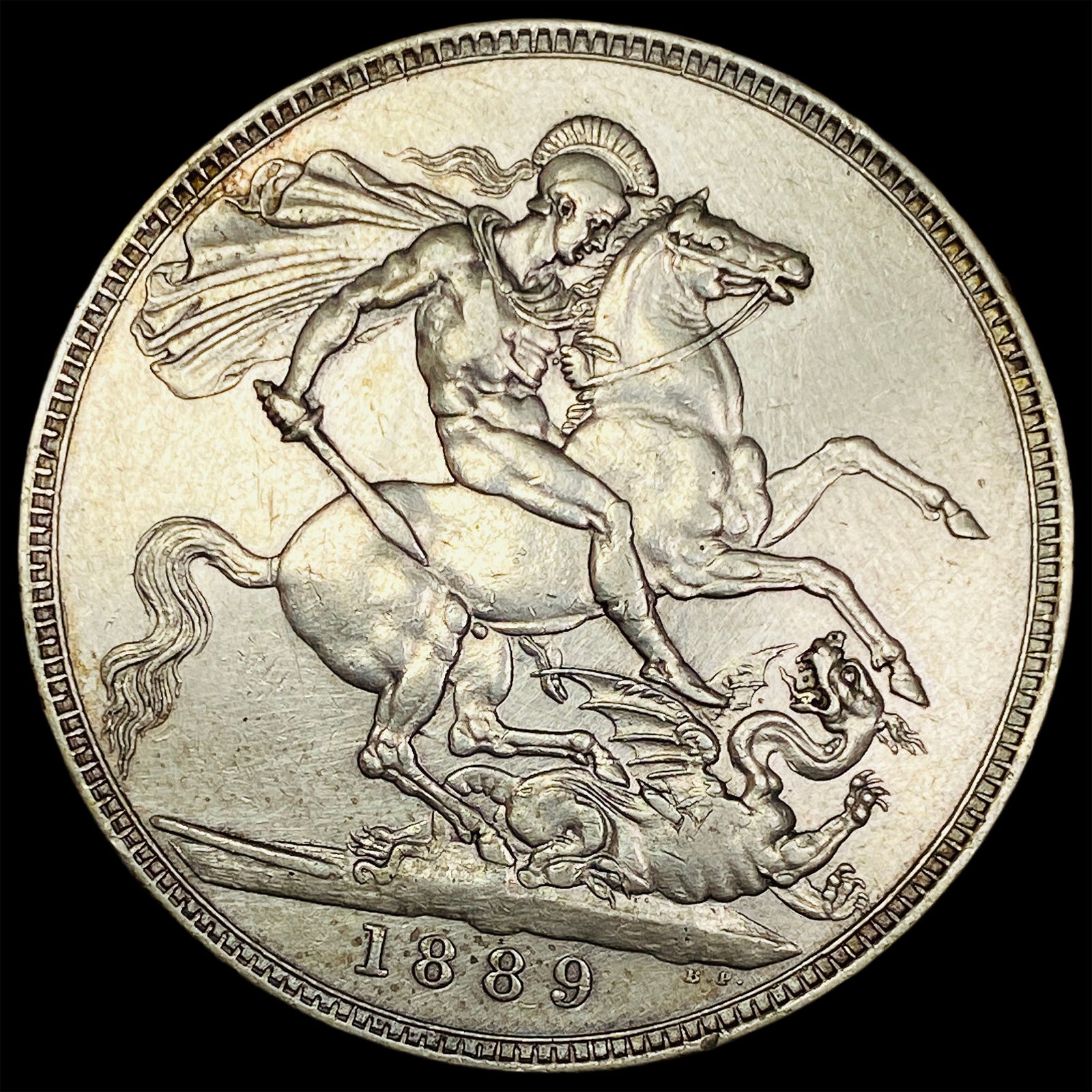 1889 Silver Crown Victoria NEARLY UNCIRCULATED: 1889 Silver Crown Victoria NEARLY UNCIRCULATED