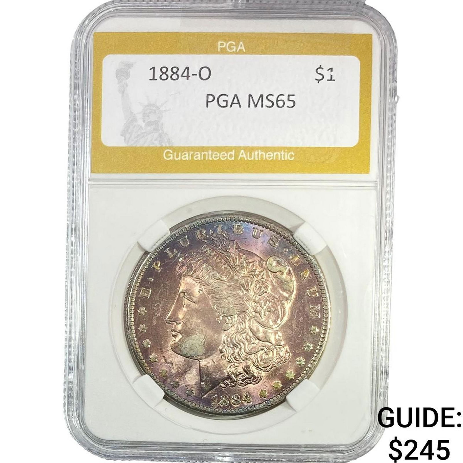 1884-O Morgan Silver Dollar PGA MS65 (1 of 2)