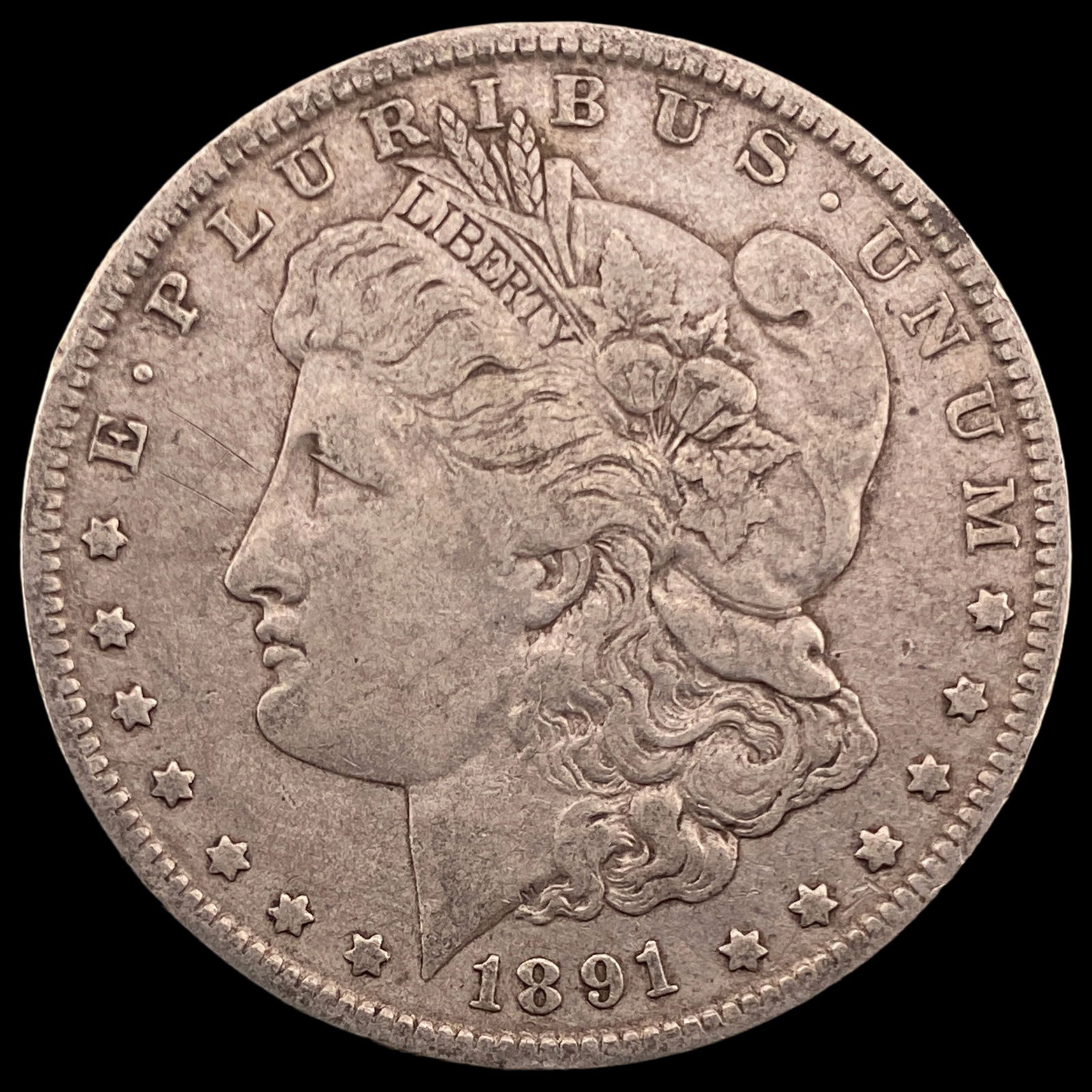 1891-O Silver Morgan Dollar ABOUT UNCIRCULATED (1 of 2)