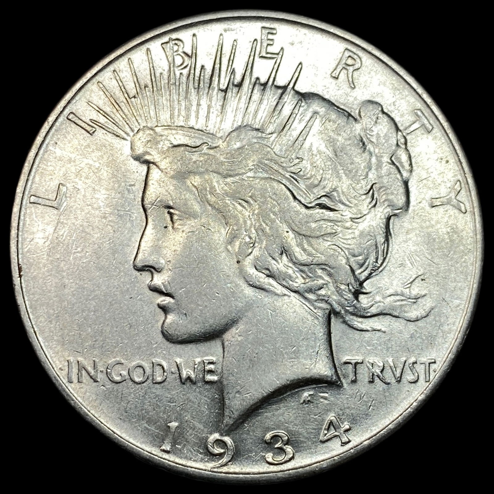 1934-D Silver Peace Dollar CLOSELY UNCIRCULATED (1 of 2)