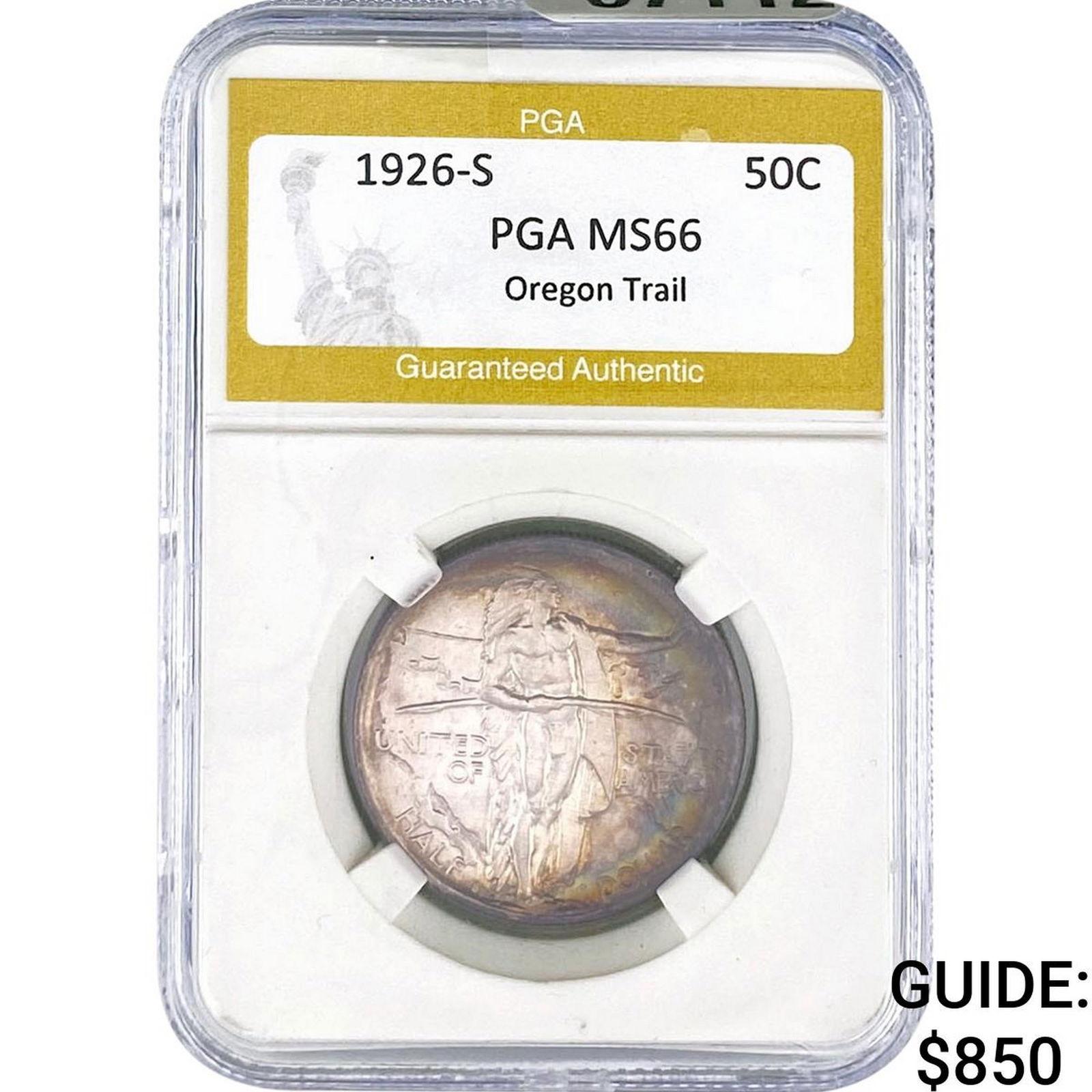 1926-S Oregon Trail Half Dollar PGA MS66 (1 of 2)