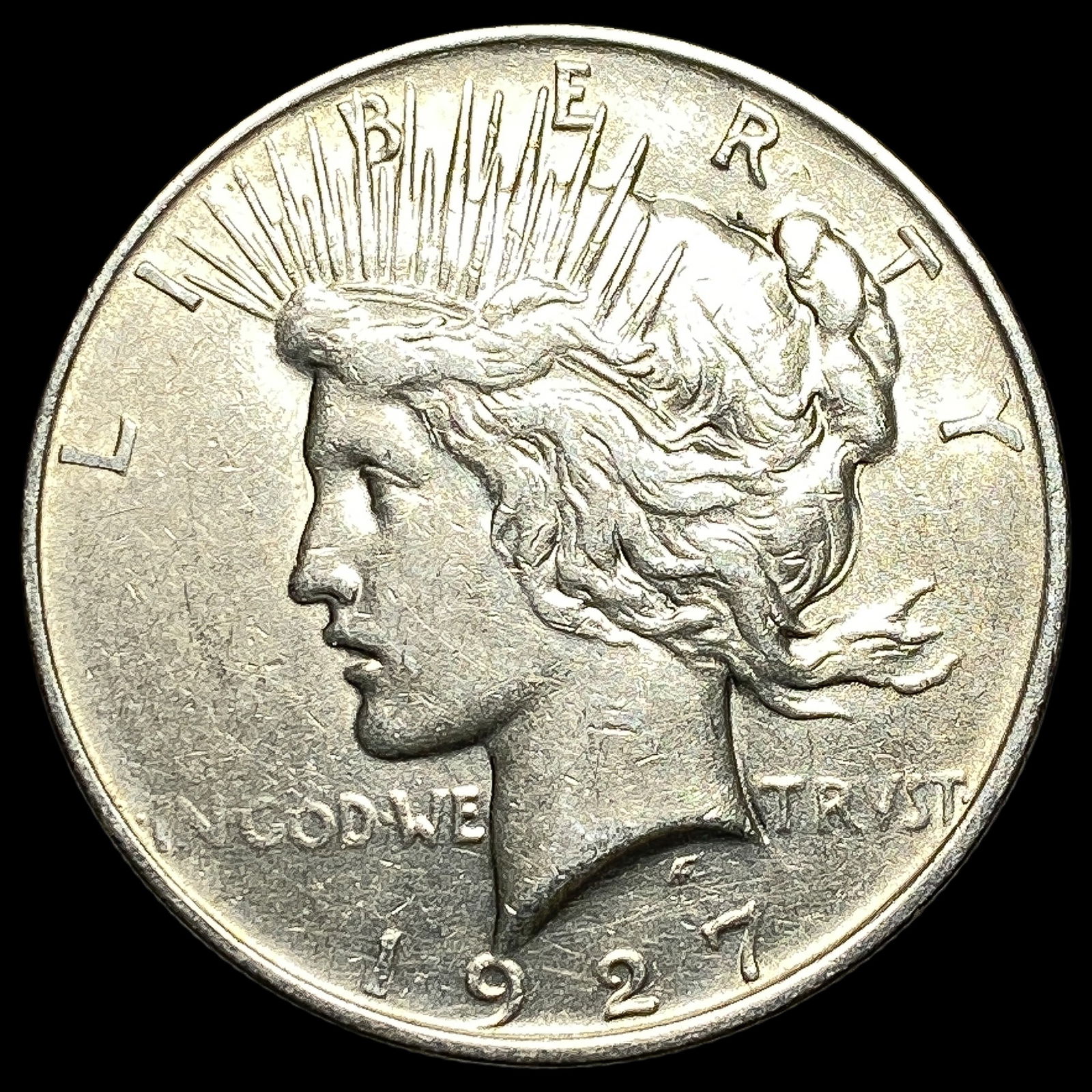 1927-D Silver Peace Dollar CLOSELY UNCIRCULATED (1 of 2)