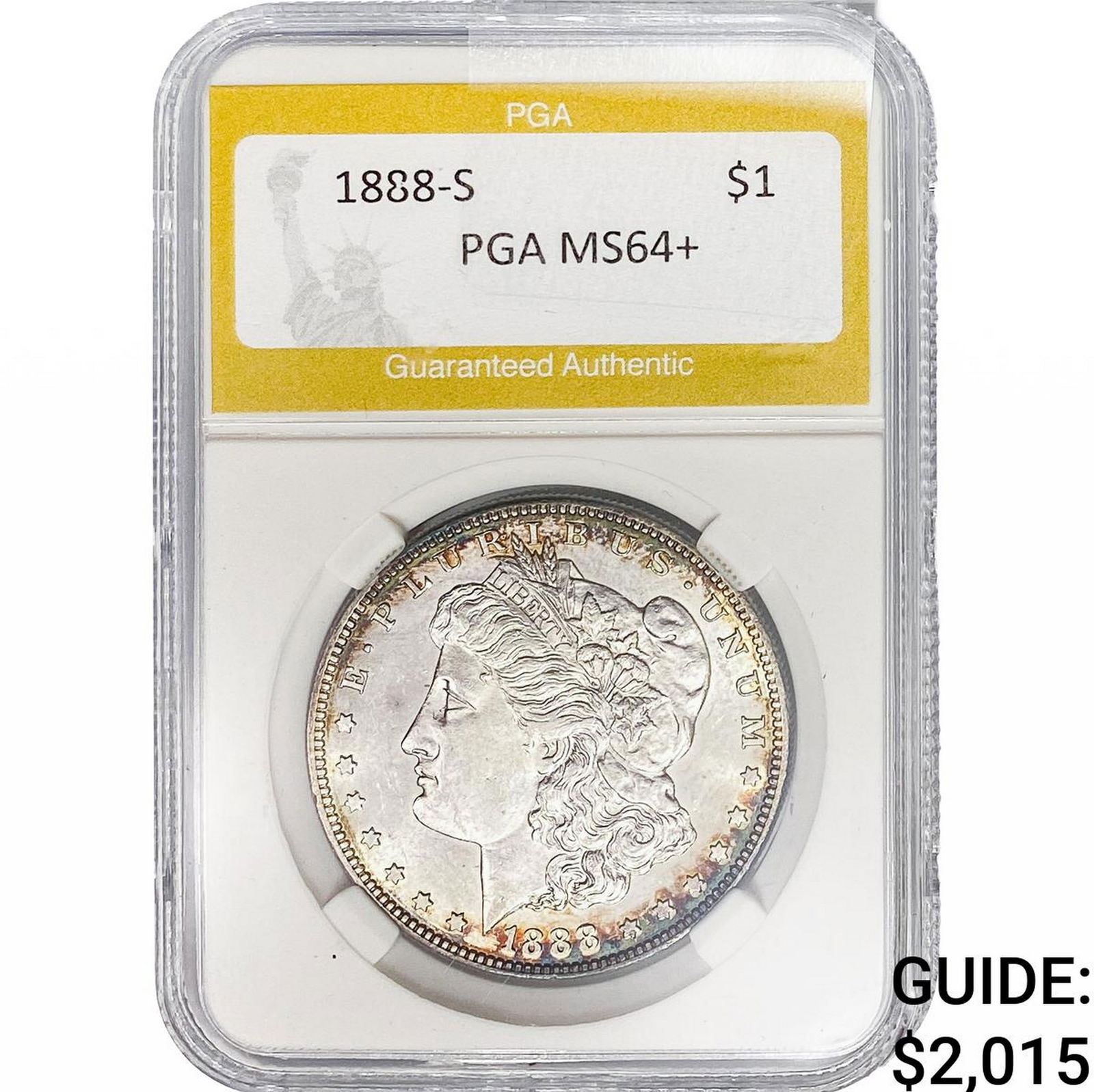 1888-S Morgan Silver Dollar PGA MS64+ (1 of 2)