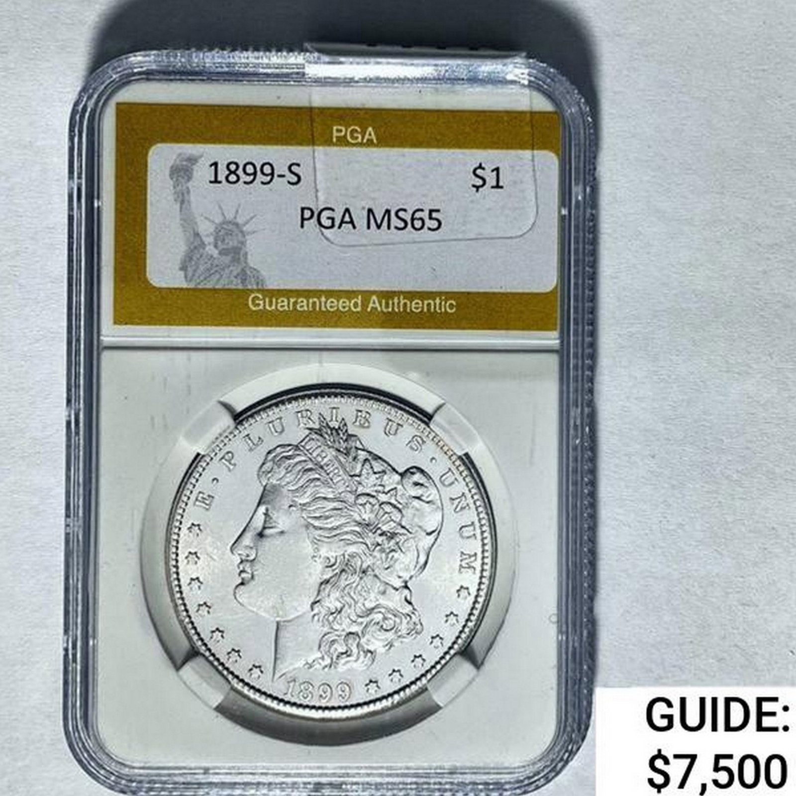 1899-S Morgan Silver Dollar PGA MS65: 1899-S Morgan Silver Dollar PGA MS65