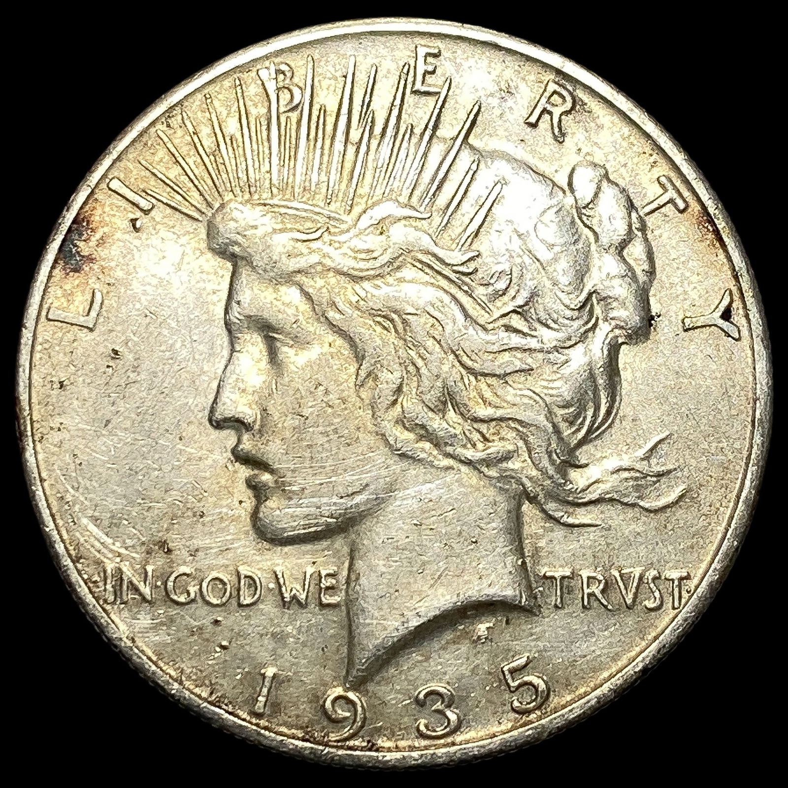 1935-S Silver Peace Dollar CLOSELY UNCIRCULATED (1 of 2)