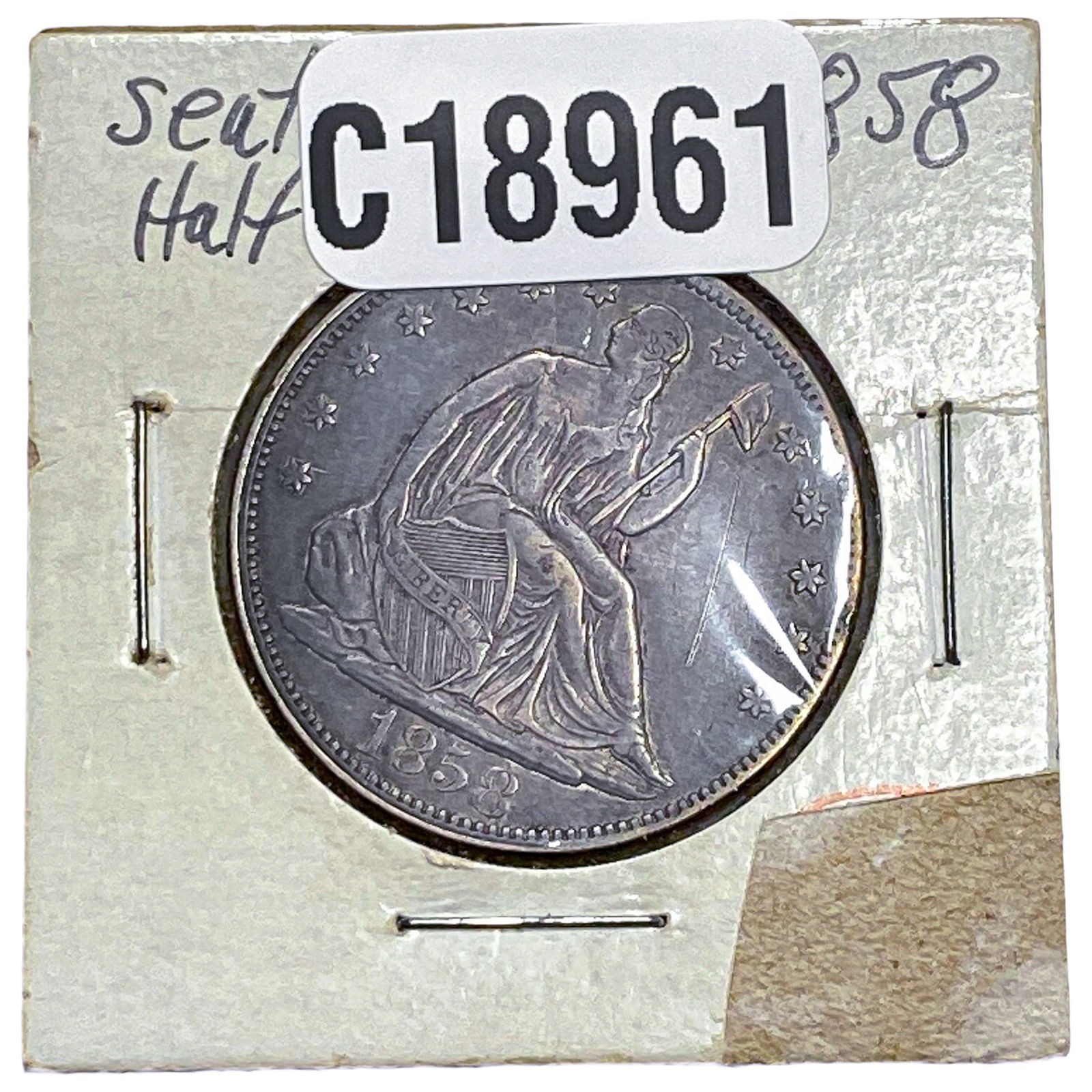 1858 Seated Liberty Half Dollar (1 of 2)