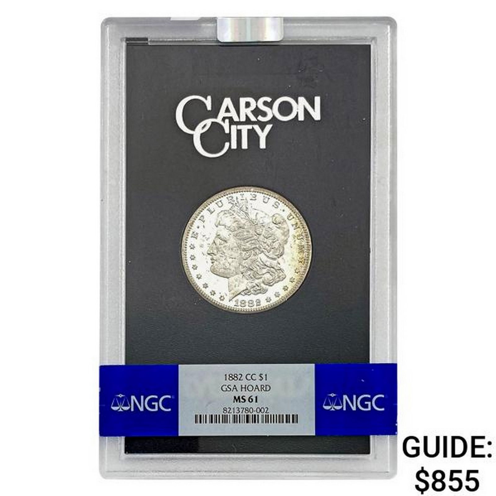 1882-CC Morgan Silver Dollar NGC MS61 GSA (1 of 2)
