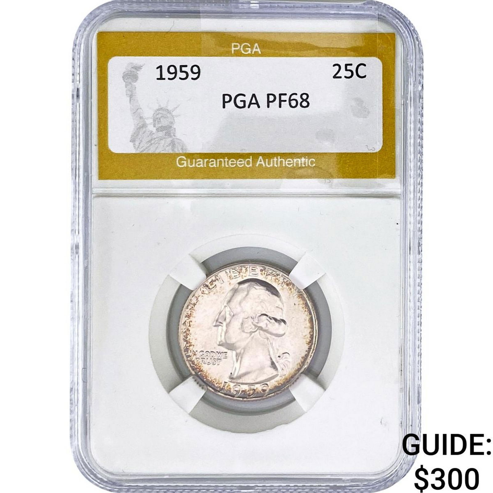 1959 Washington Silver Quarter PGA PF68: 1959 Washington Silver Quarter PGA PF68