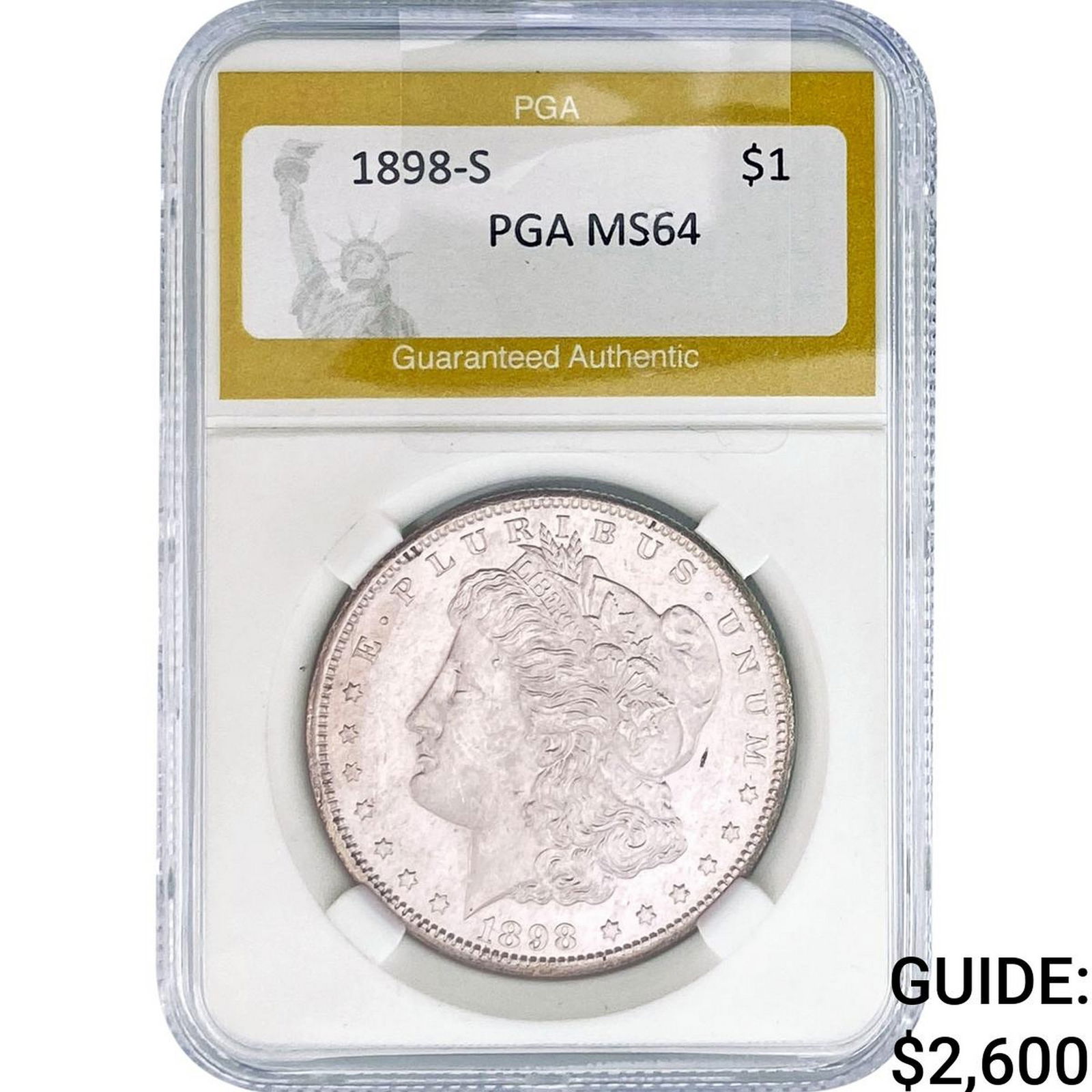 1898-S Morgan Silver Dollar PGA MS64 (1 of 2)
