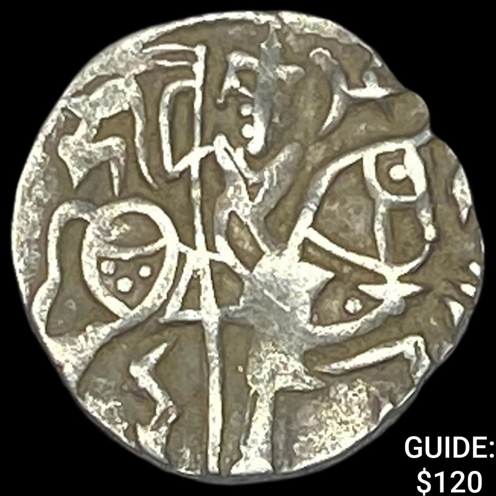 India Rajput 700-1000 Silver Jital NEARLY UNCIRCULATED: India Rajput 700-1000 Silver Jital NEARLY UNCIRCULATED