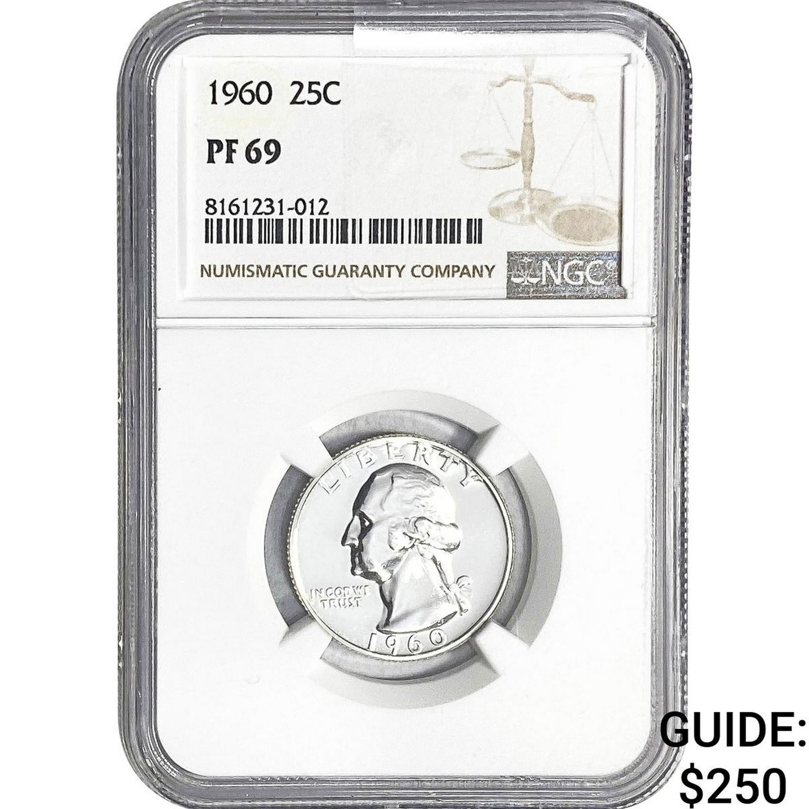 1960 Washington Silver Quarter NGC PF69 (1 of 2)