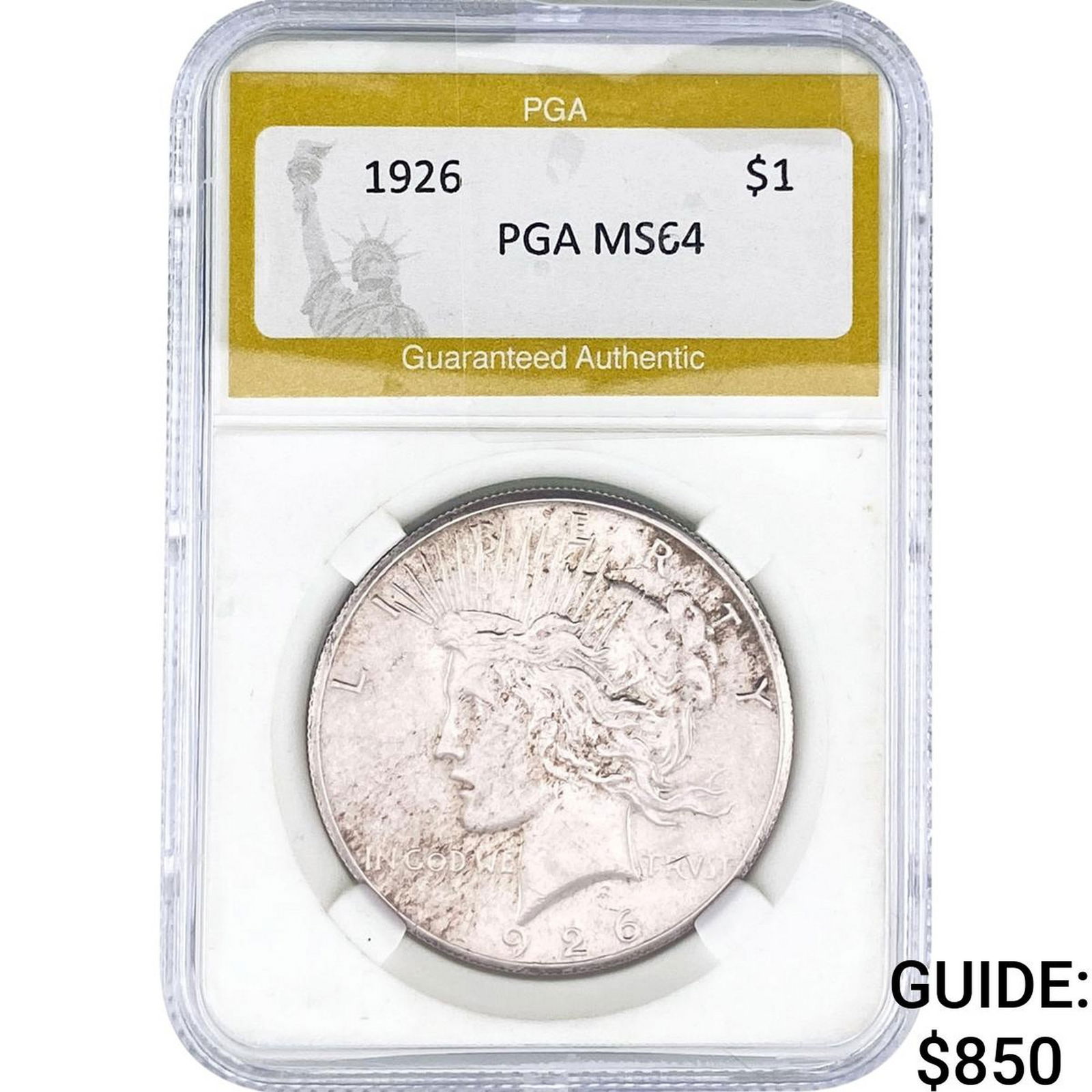 1926 Silver Peace Dollar PGA MS64 (1 of 2)
