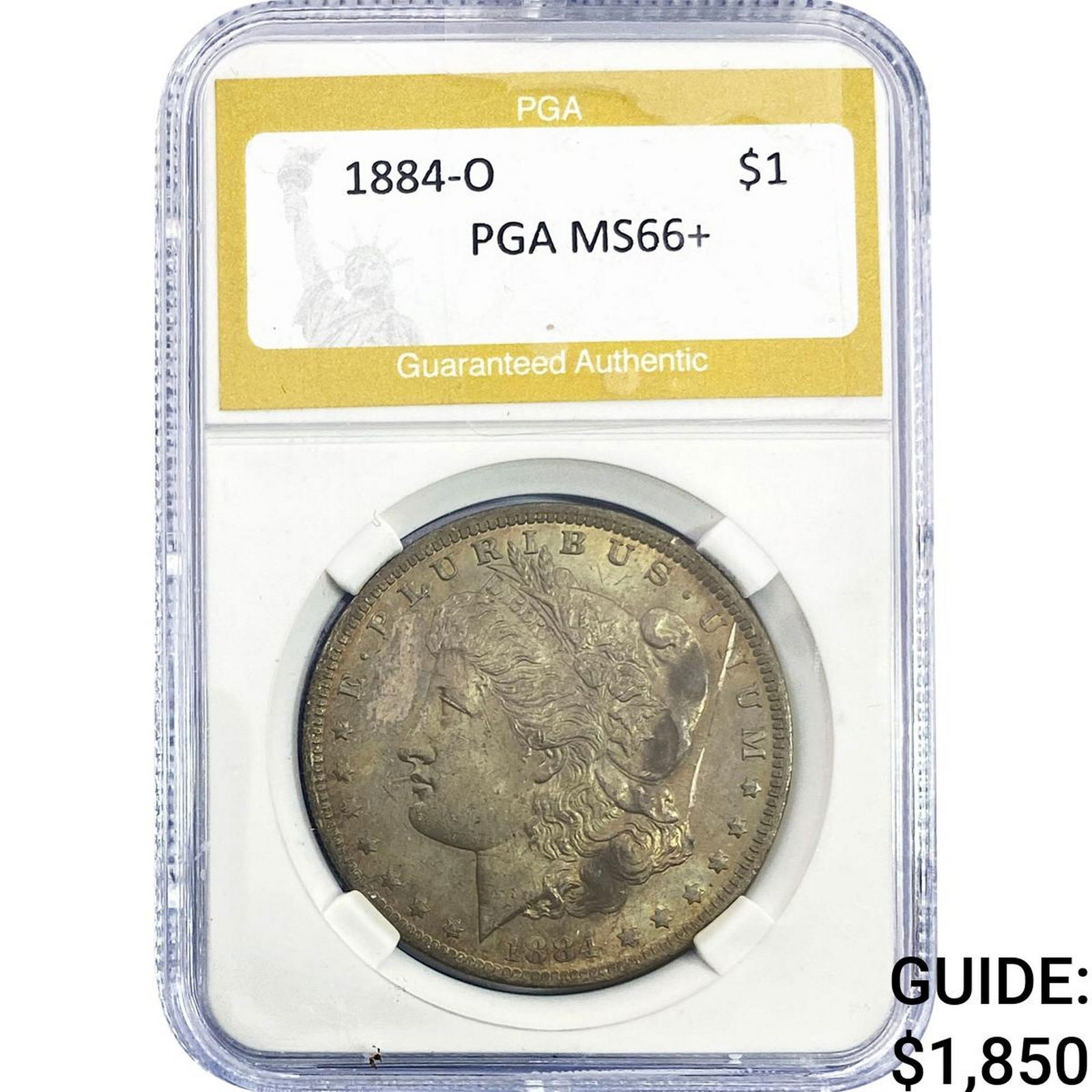 1884-O Morgan Silver Dollar PGA MS66+ (1 of 2)