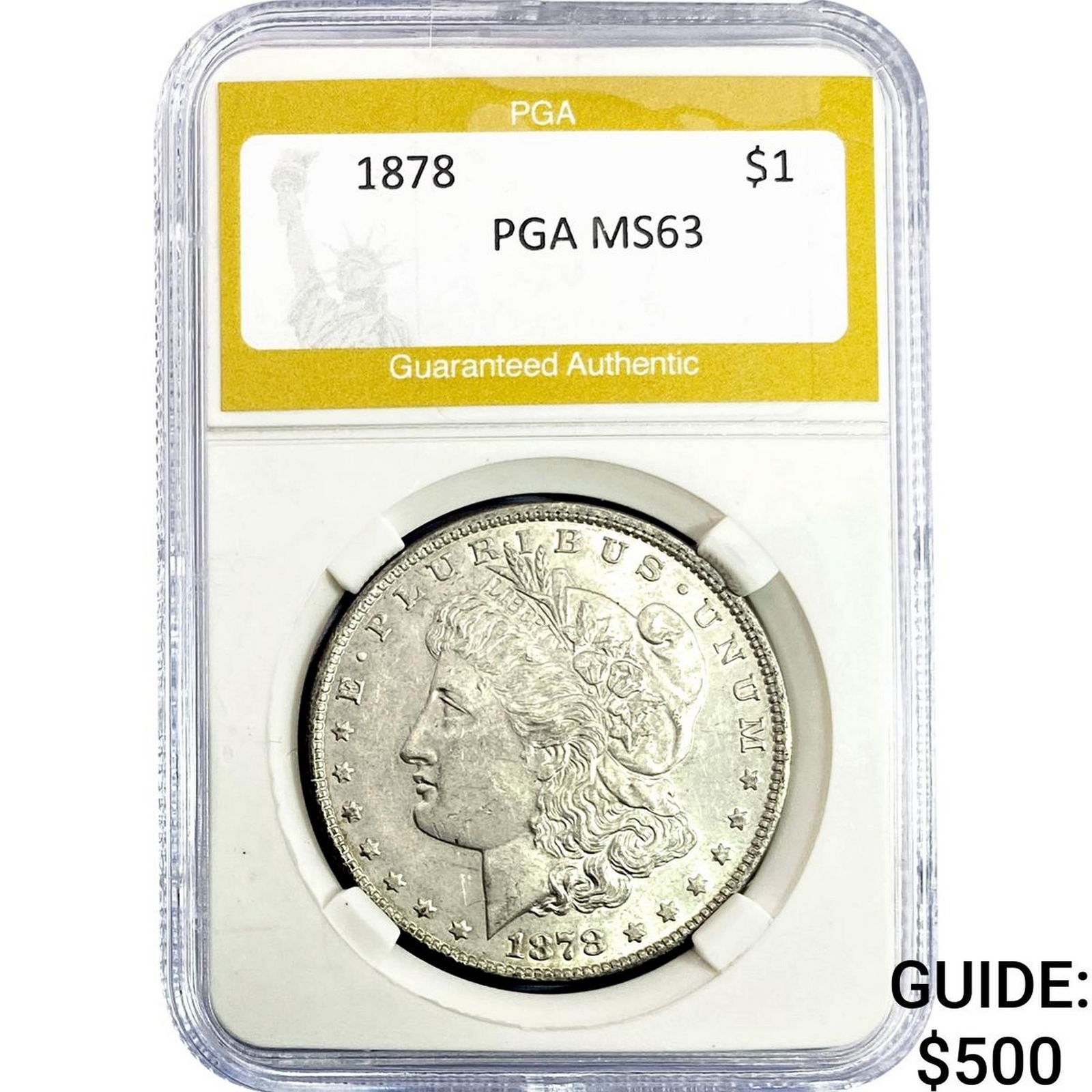 1878 Morgan Silver Dollar PGA MS63 (1 of 2)